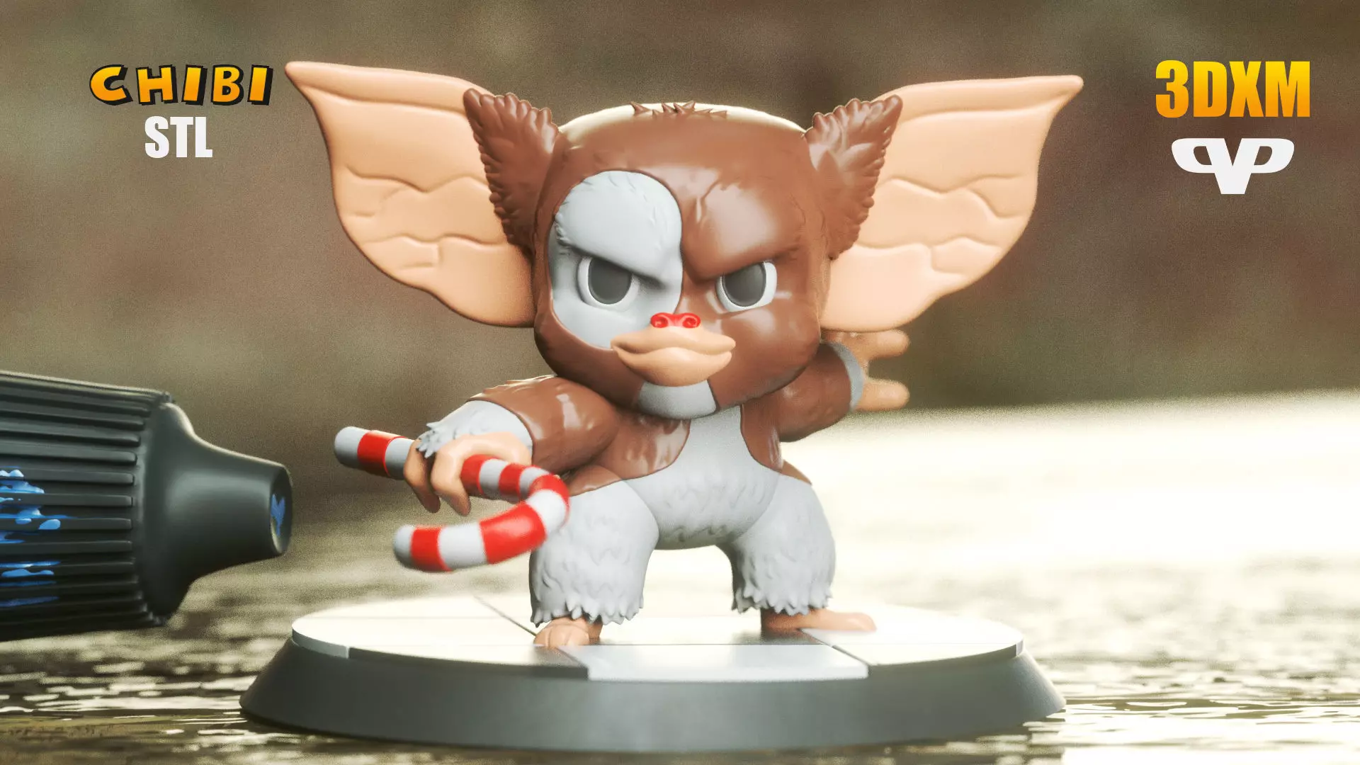 Marvel United Gizmo Gremlins Chibi for 3D Printing STL ChibiSTL 3D print model_0