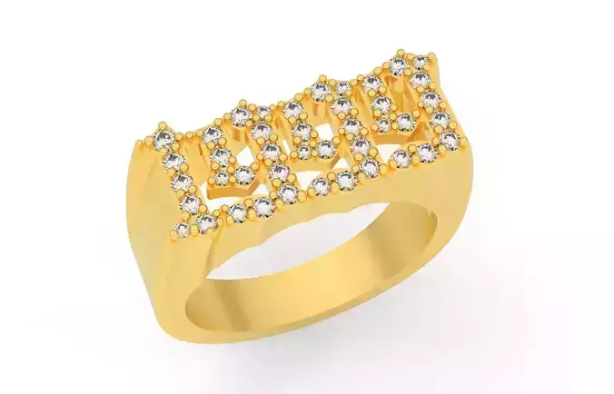 1999 Ring Size 16 5  3D print model