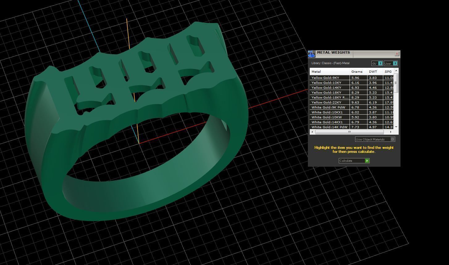 1999 Ring Size 17 5 3D print model_3