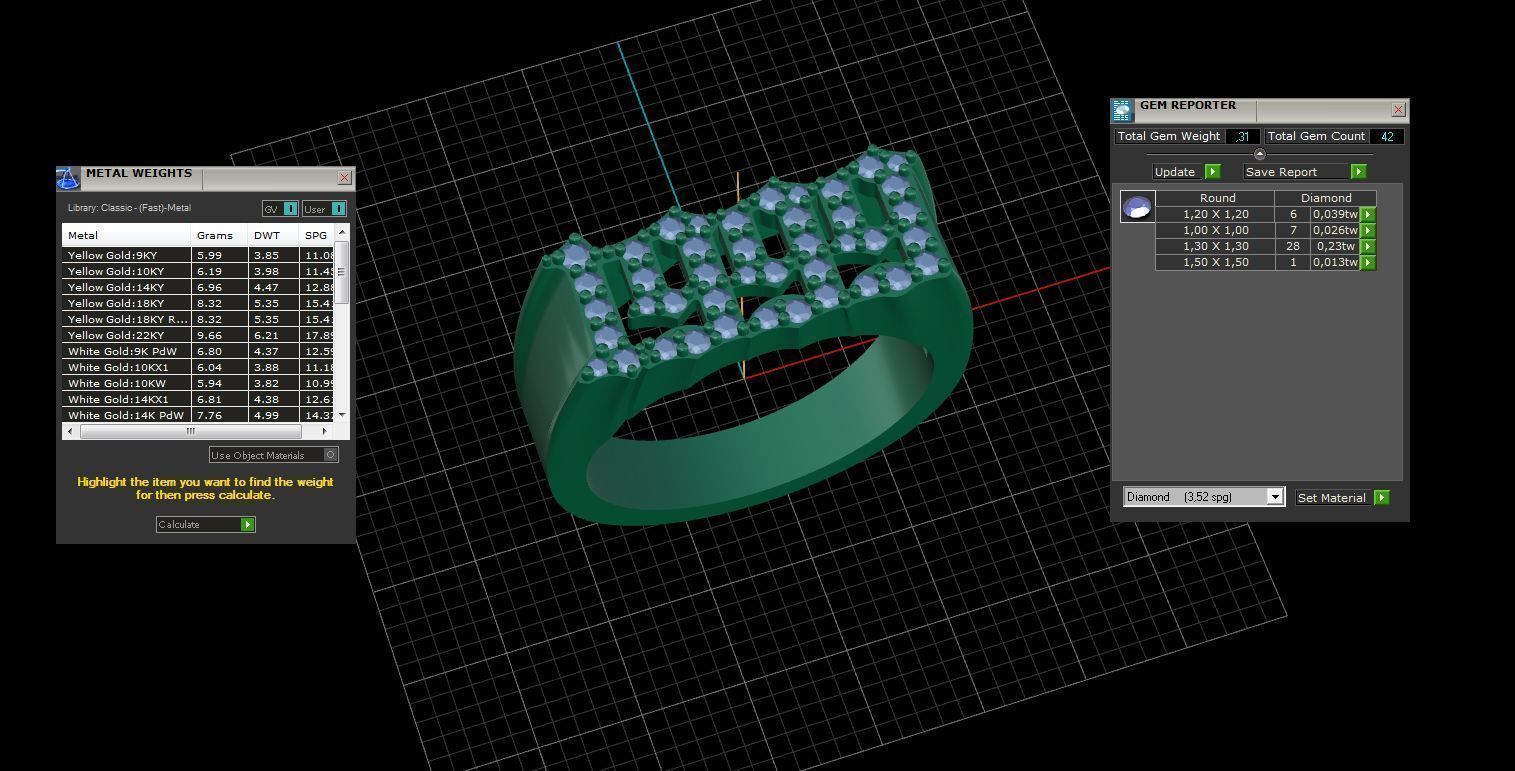 1999 Ring Size 17 5 3D print model_4