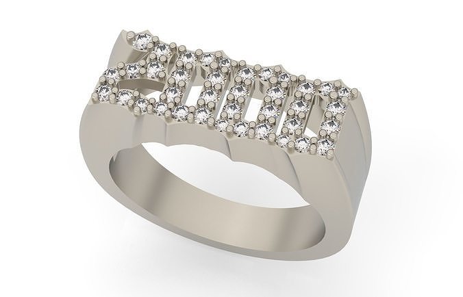 2000 Ring Size 17 5 3D print model