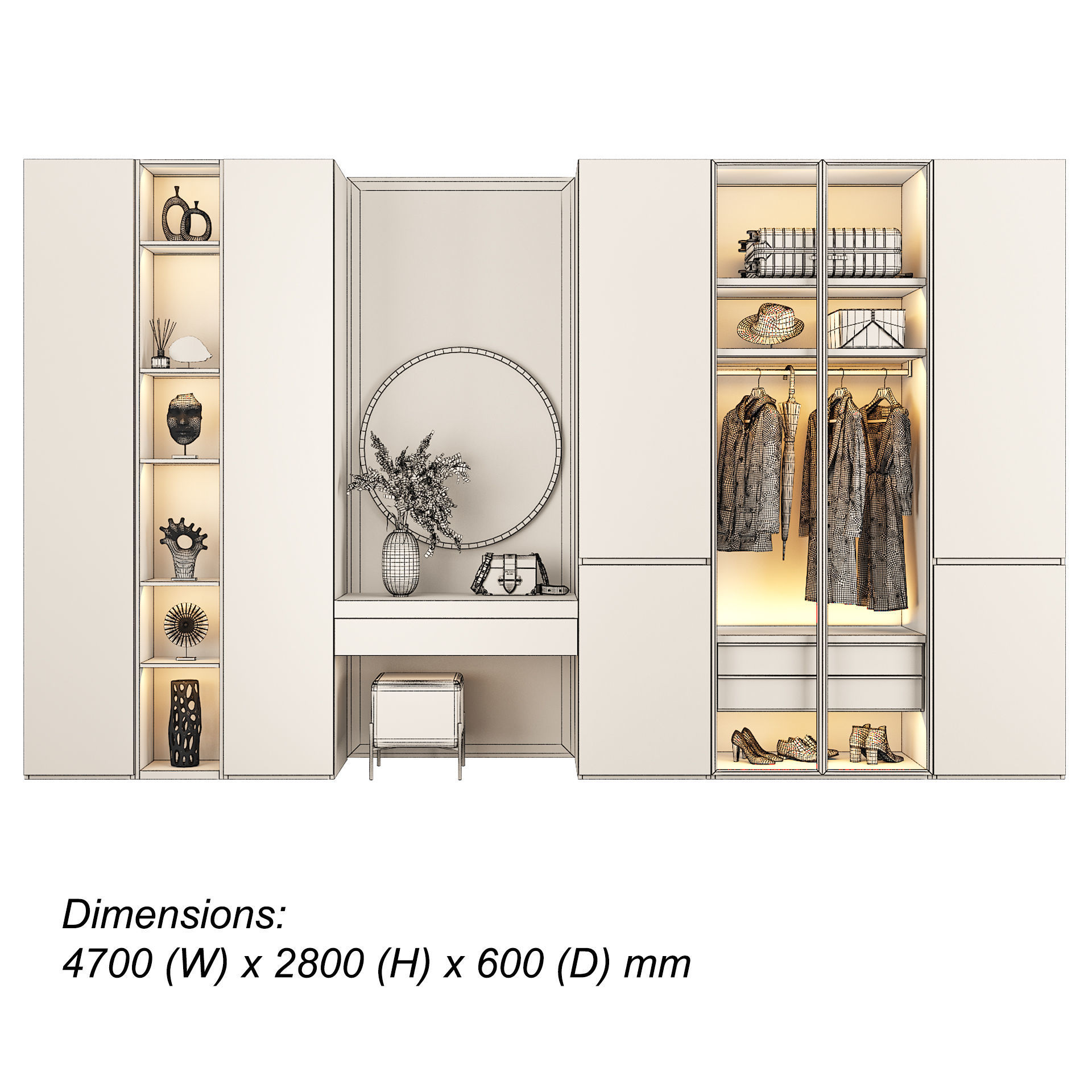 Entryway furniture 102  3D model_3