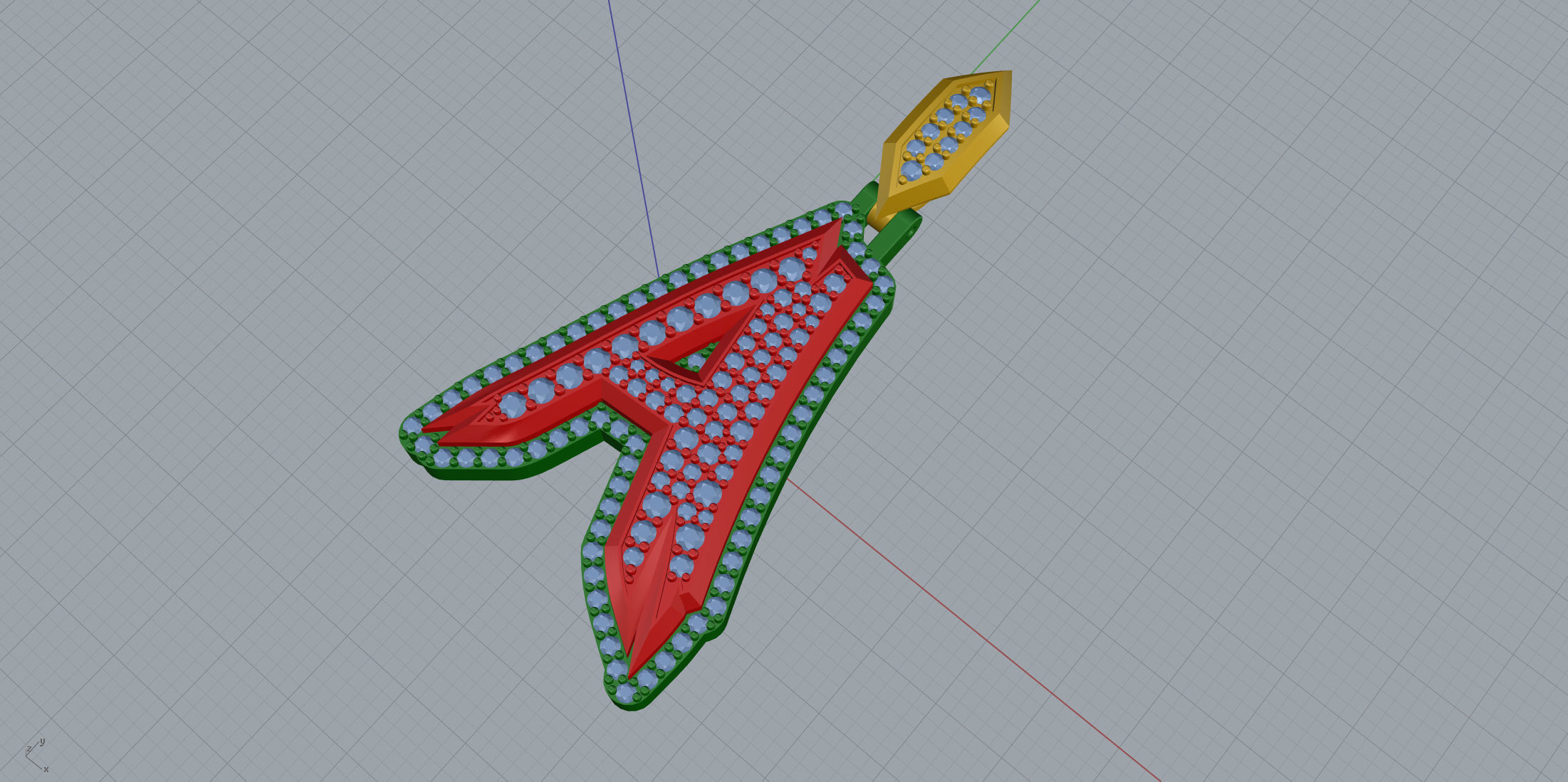 Sketch Font A 3D print model_7