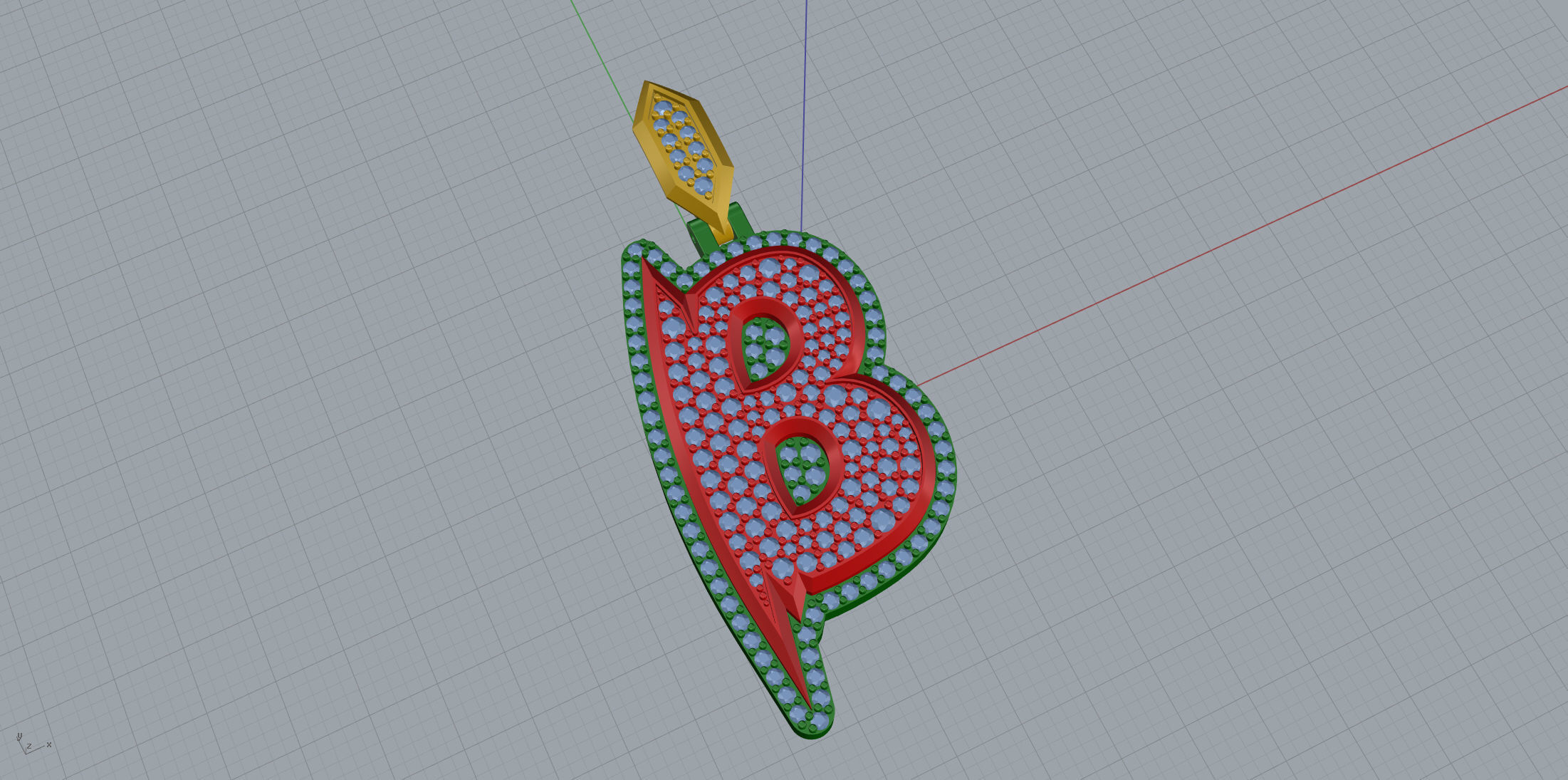 Sketch Font B 3D print model_1