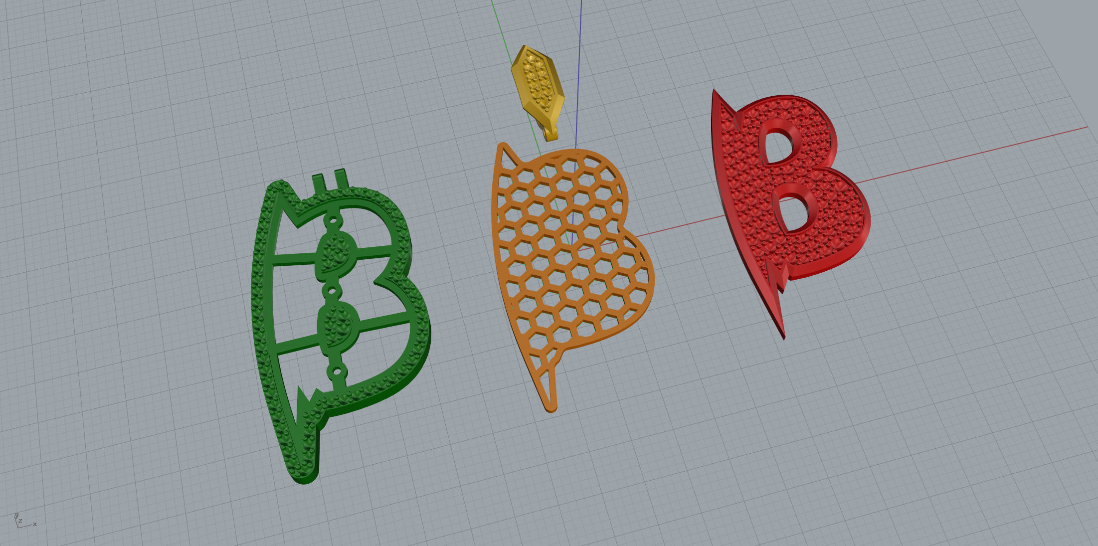 Sketch Font B 3D print model_9