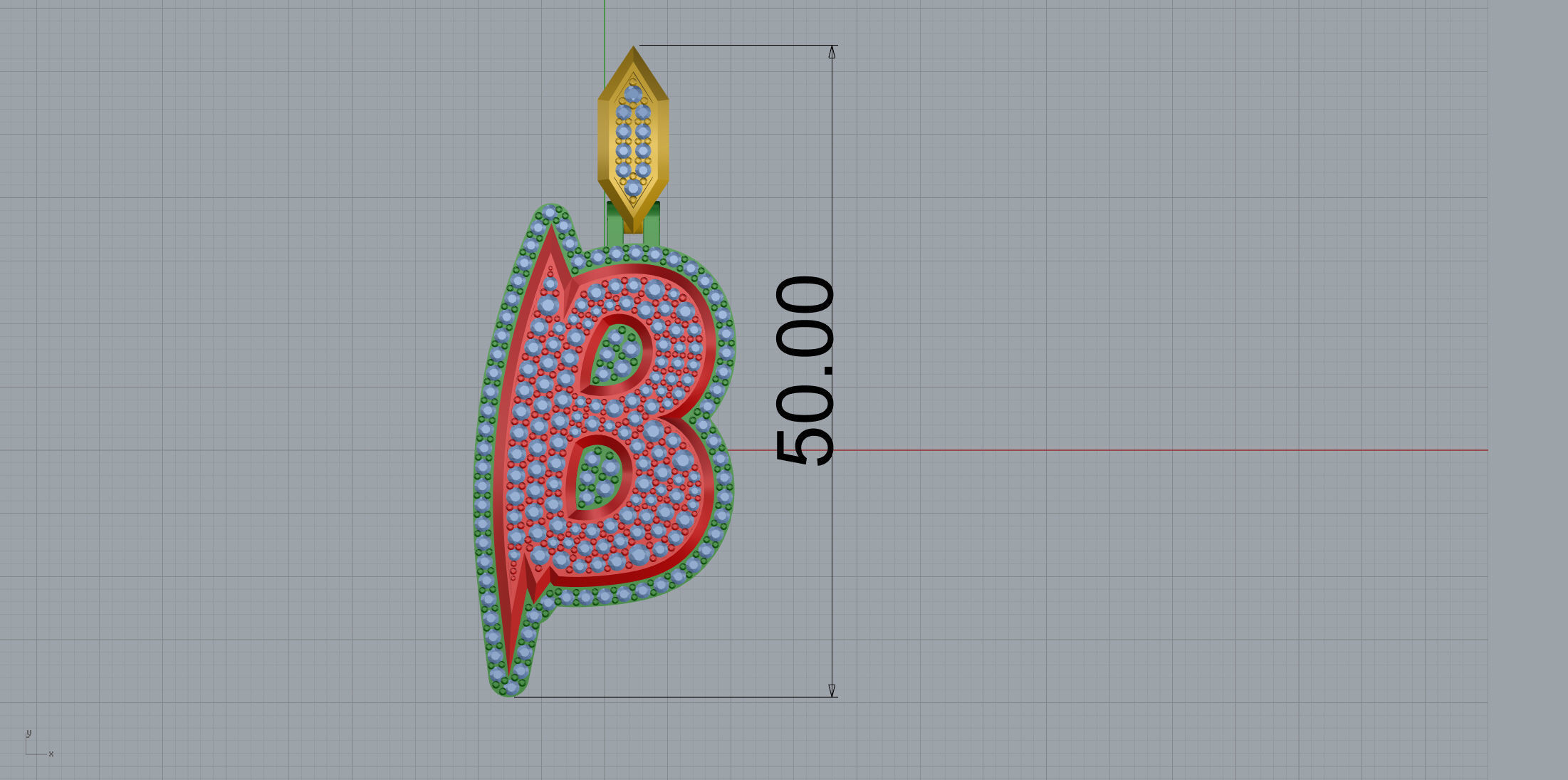 Sketch Font B 3D print model_8