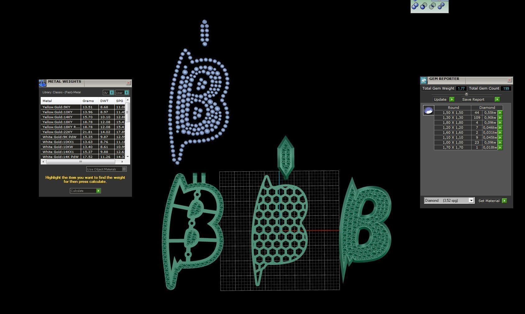 Sketch Font B 3D print model_3