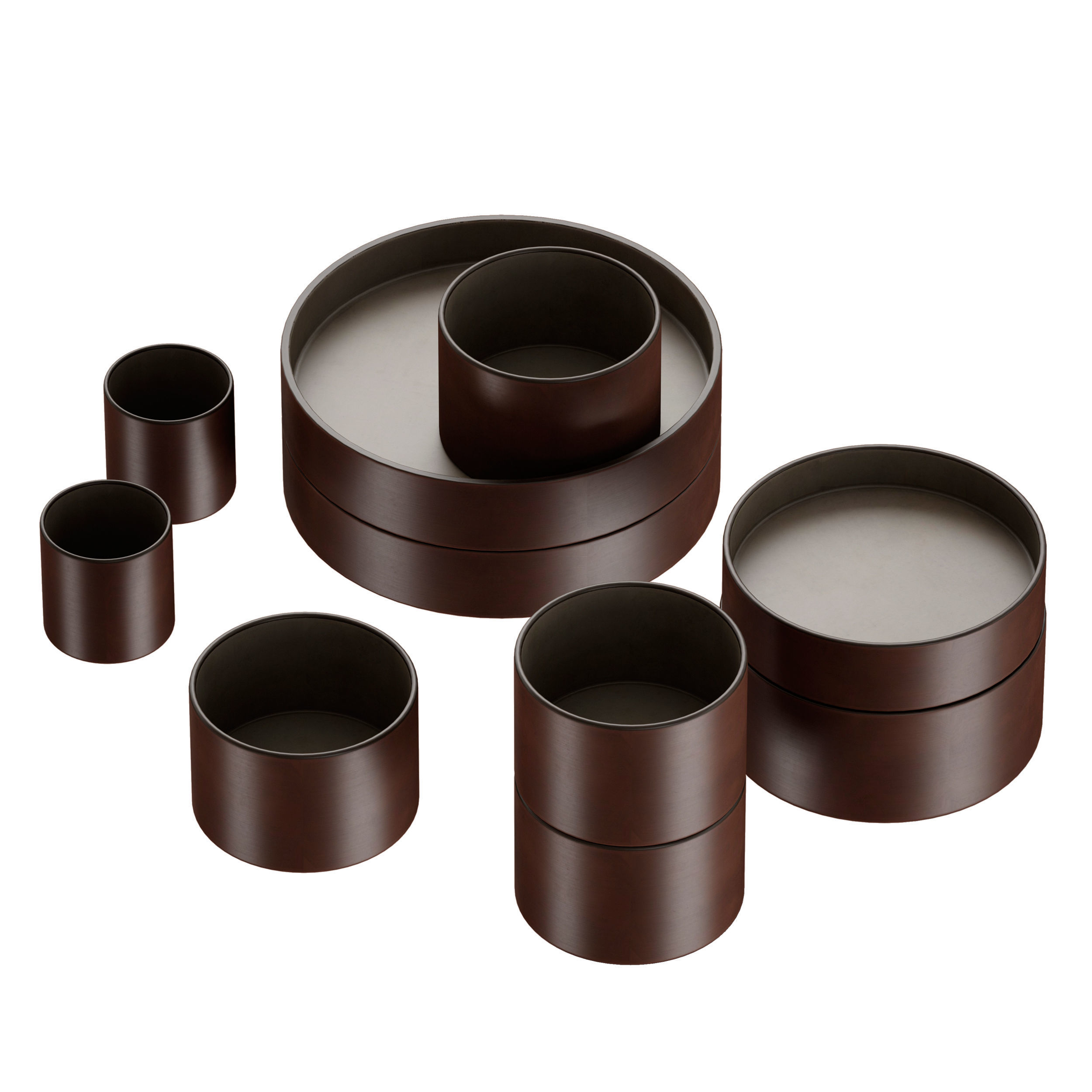 Minimalistic tableware set 3D model_7