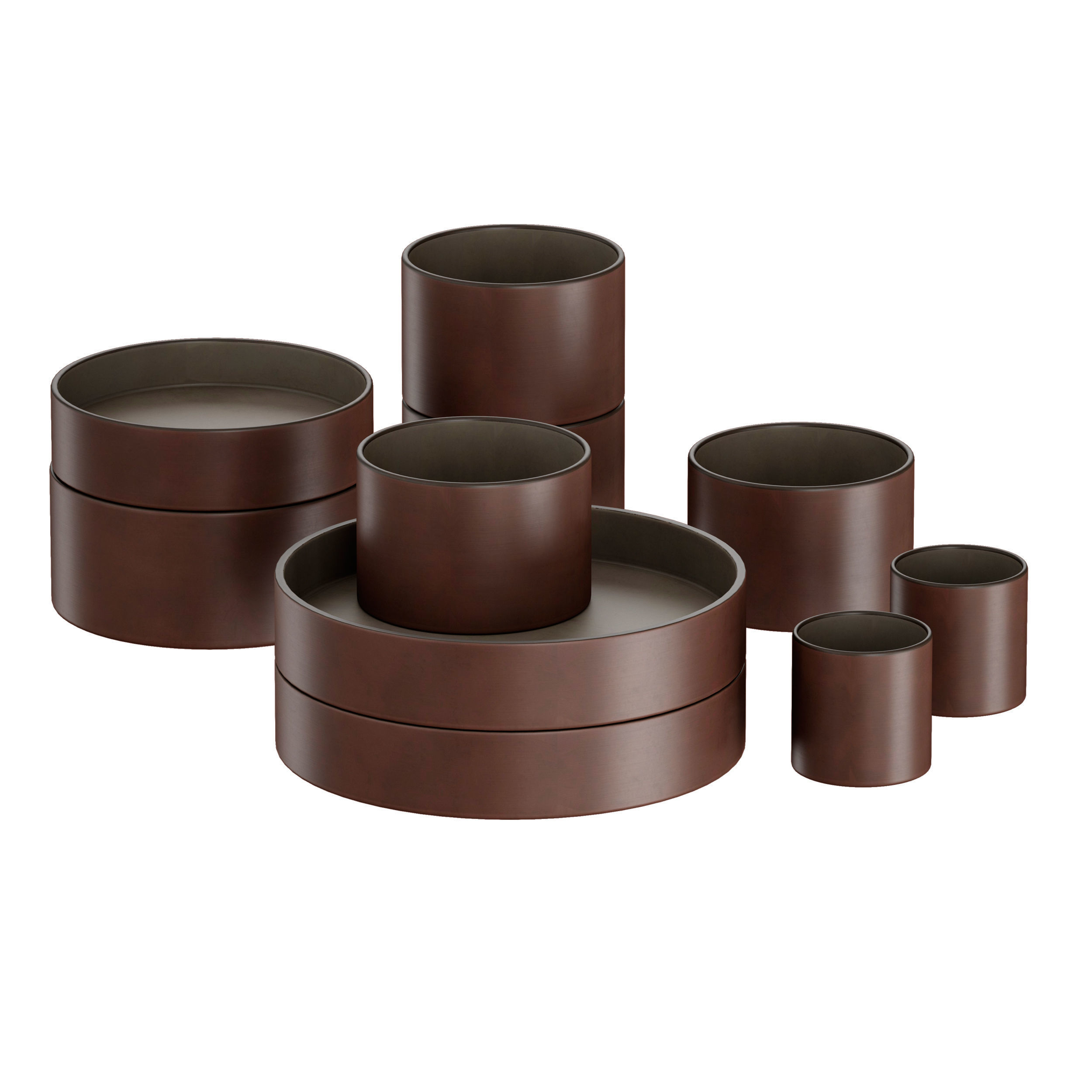 Minimalistic tableware set 3D model_4