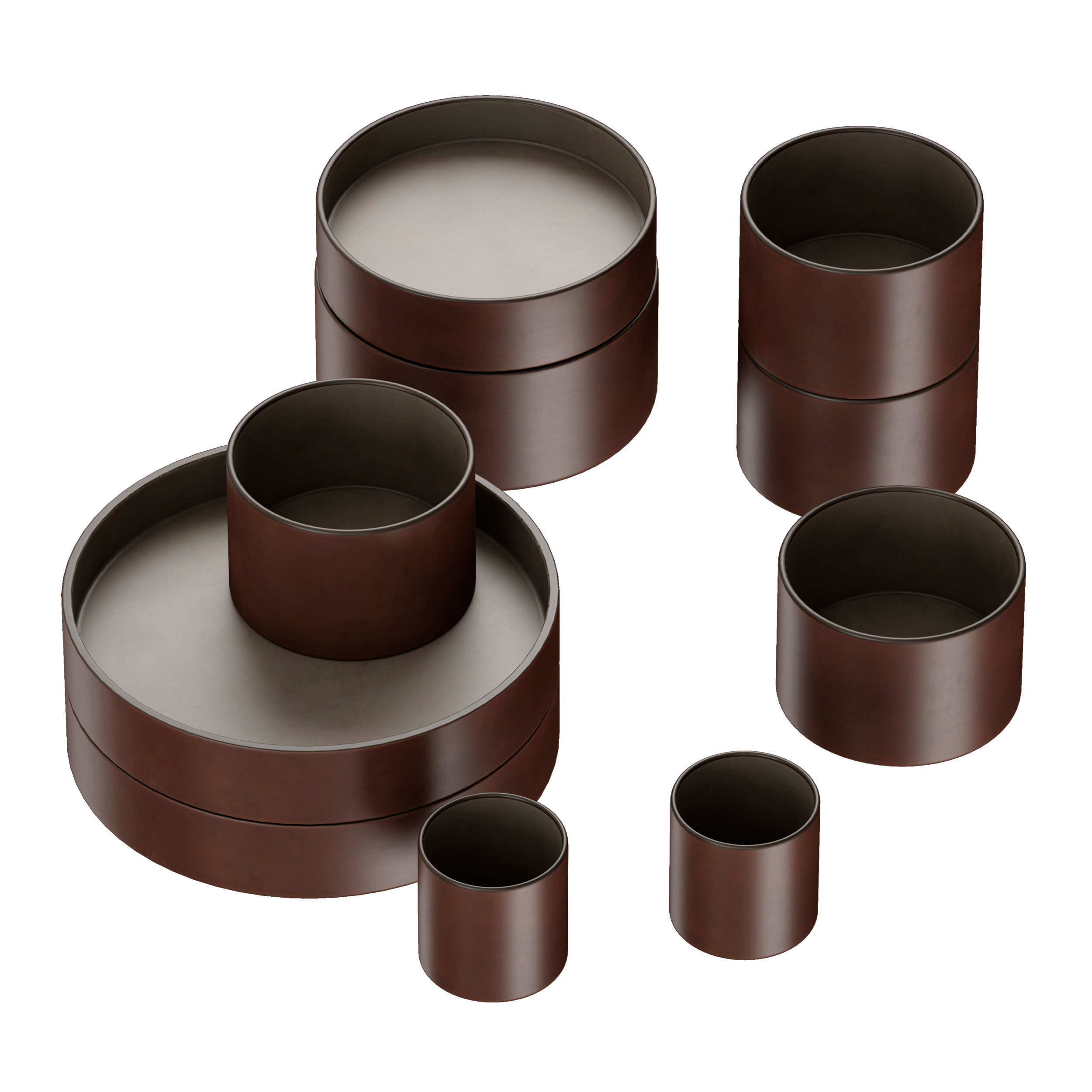 Minimalistic tableware set 3D model_3