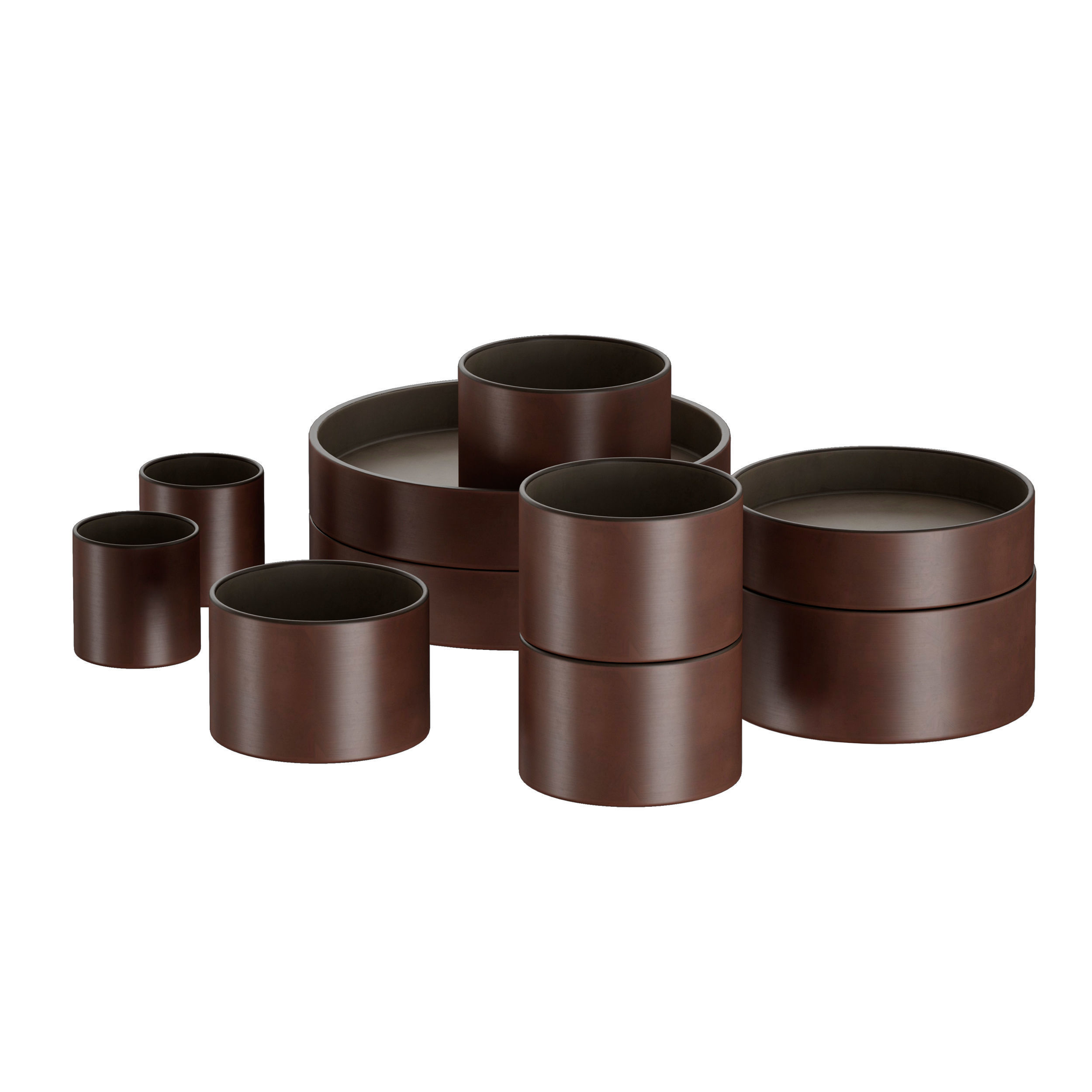 Minimalistic tableware set 3D model_6