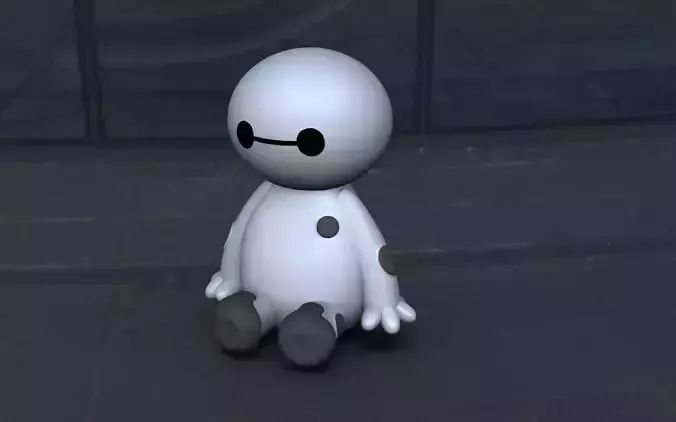 cartoon baymax mini 3d model