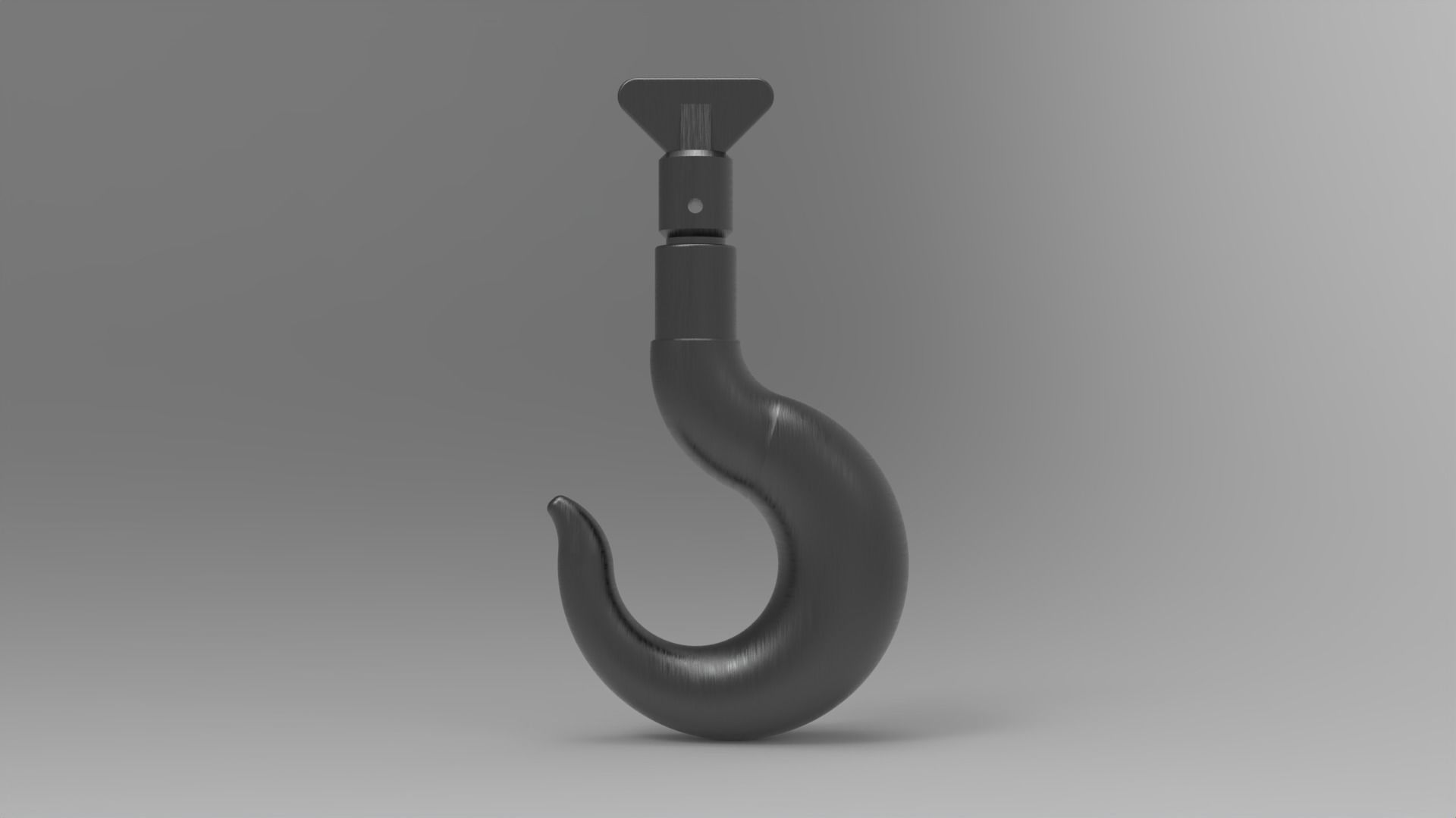Steel Hook 3D print model_3
