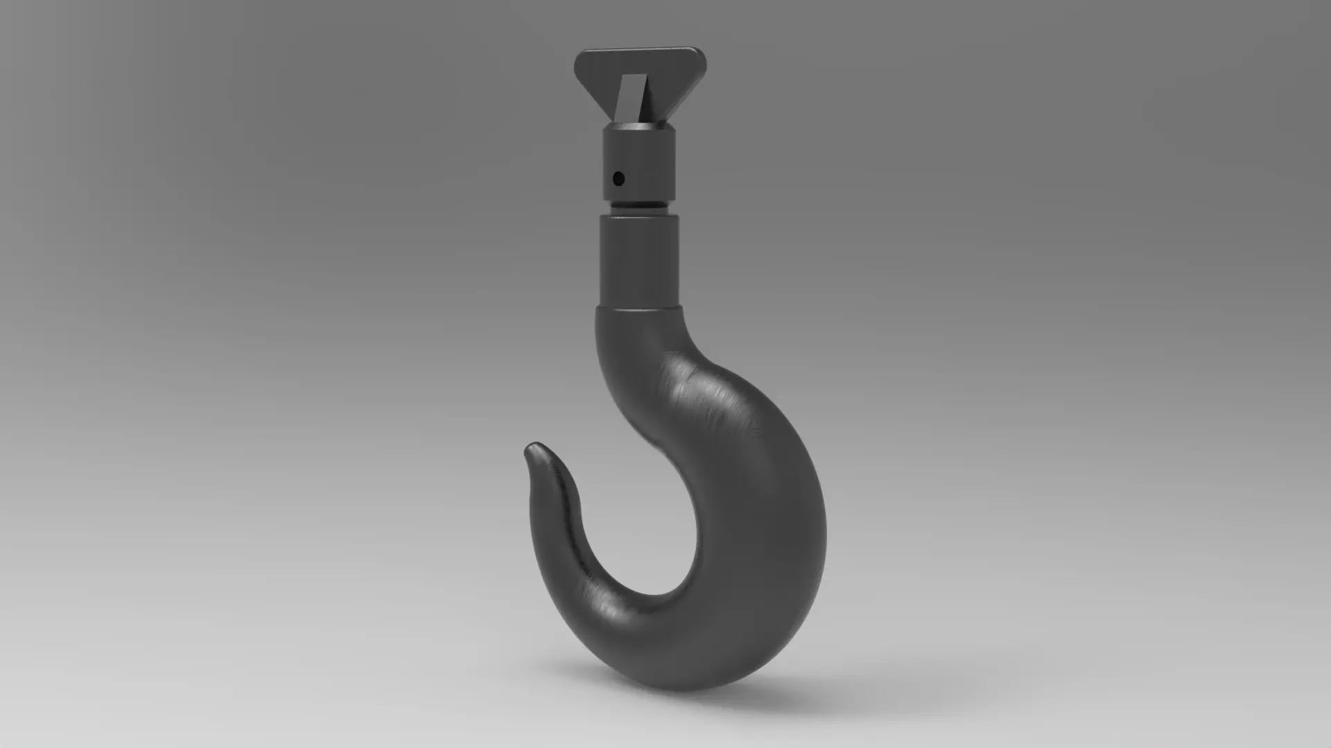 Steel Hook 3D print model_0