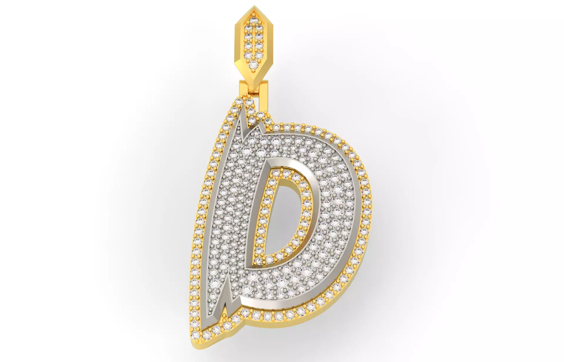 Sketch Font D 3D print model_0