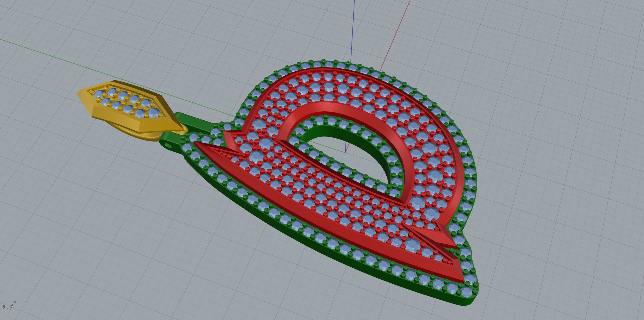 Sketch Font D 3D print model_4