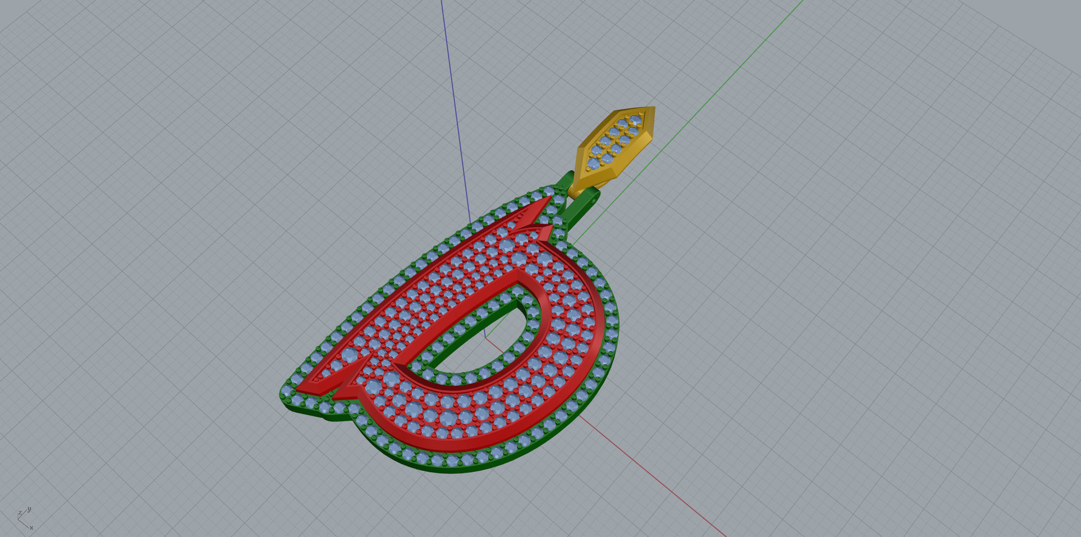 Sketch Font D 3D print model_7