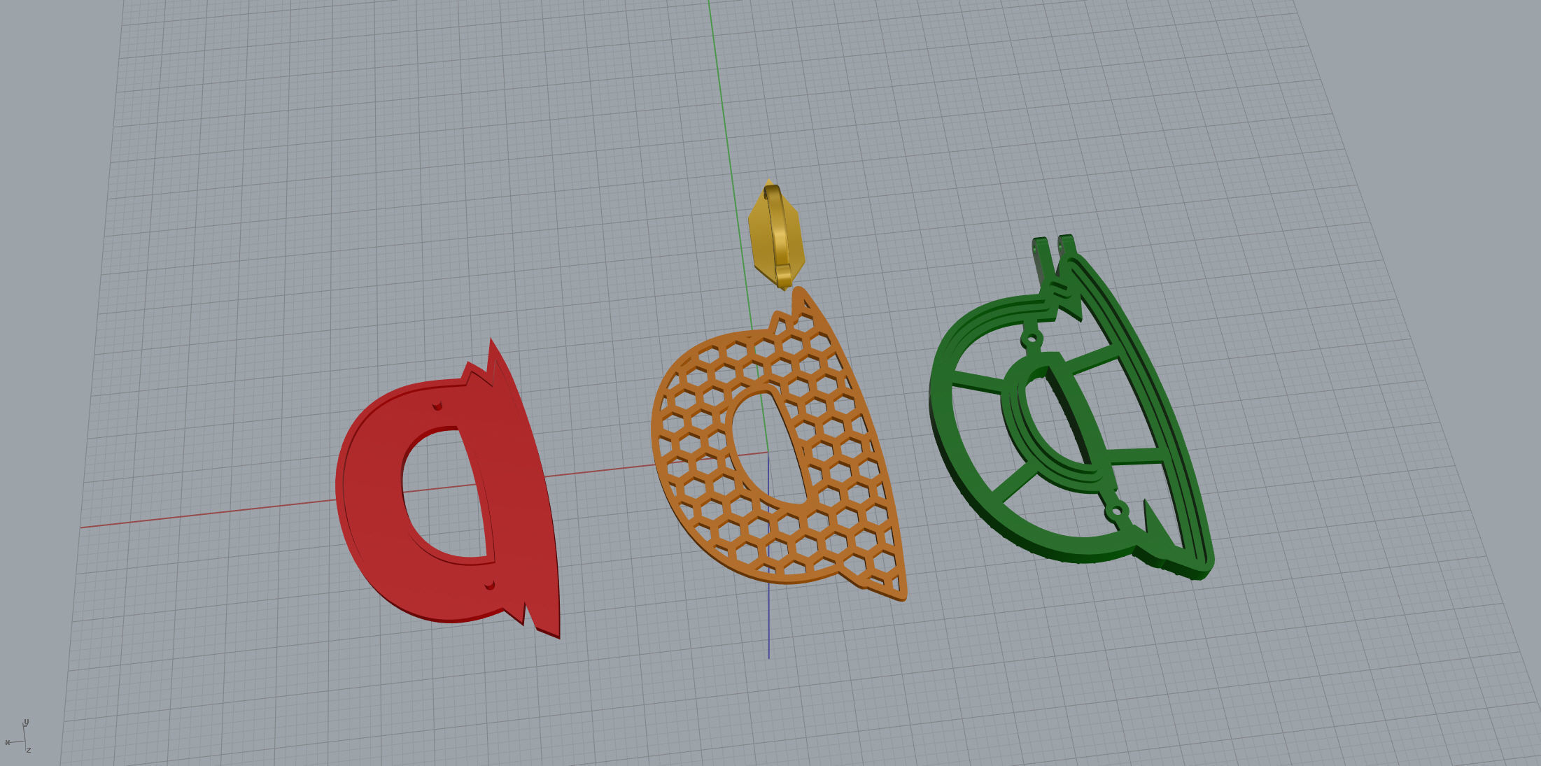 Sketch Font D 3D print model_10