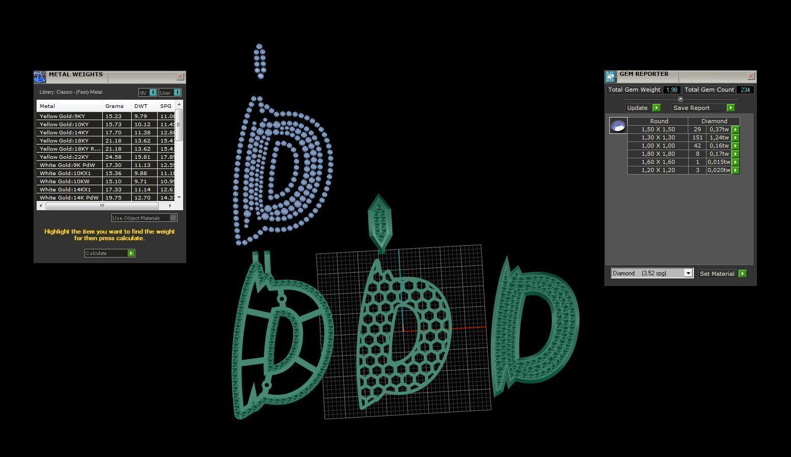 Sketch Font D 3D print model_3