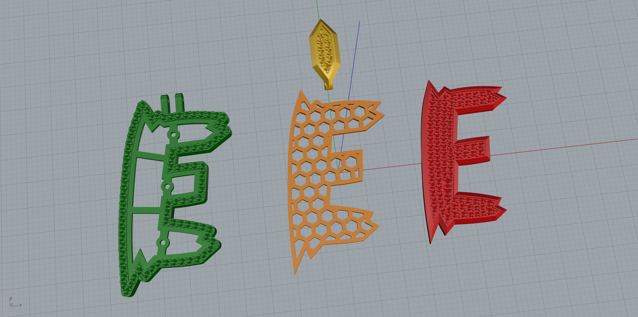 Sketch Font E 3D print model_9