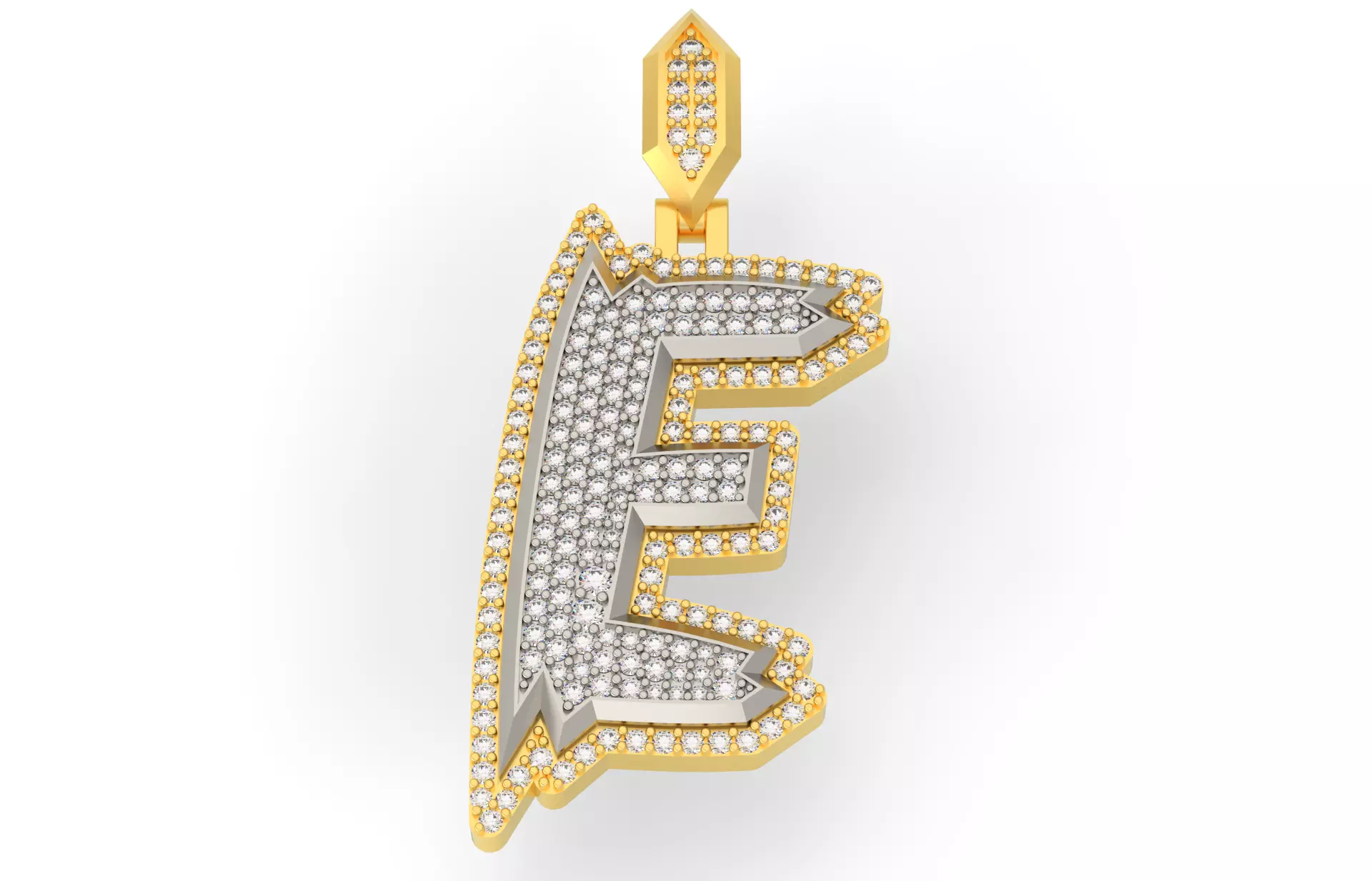 Sketch Font E 3D print model_0