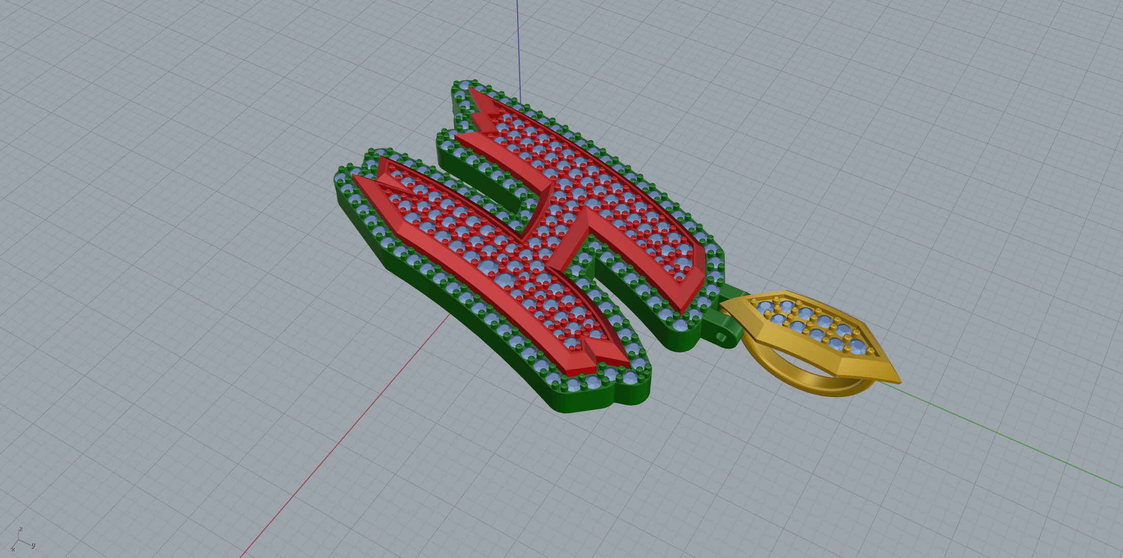 Sketch Font H 3D print model_6