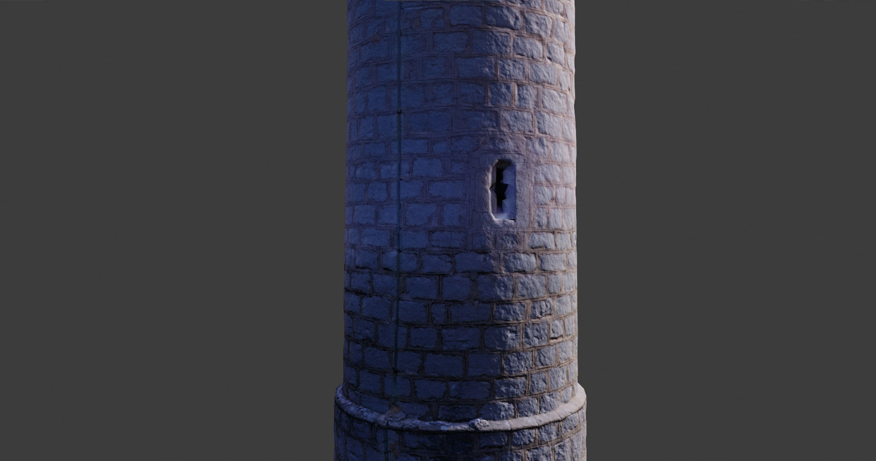 PBR Tower Old Monument Statue Photoscan Low-poly 3D model_17