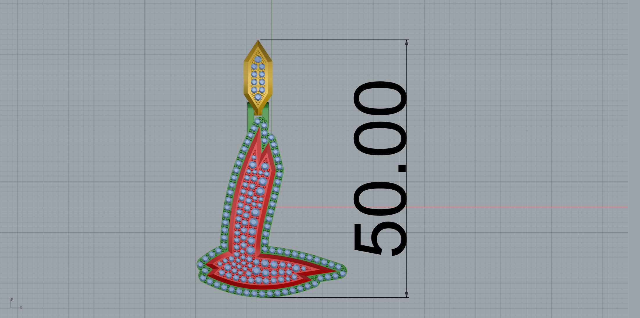 Sketch Font L 3D print model_8