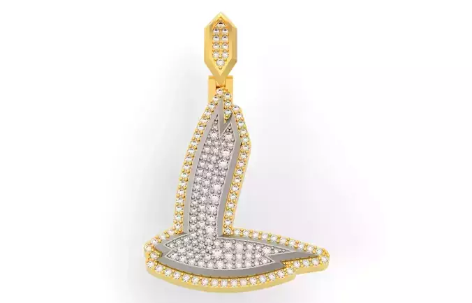 Sketch Font L 3D print model