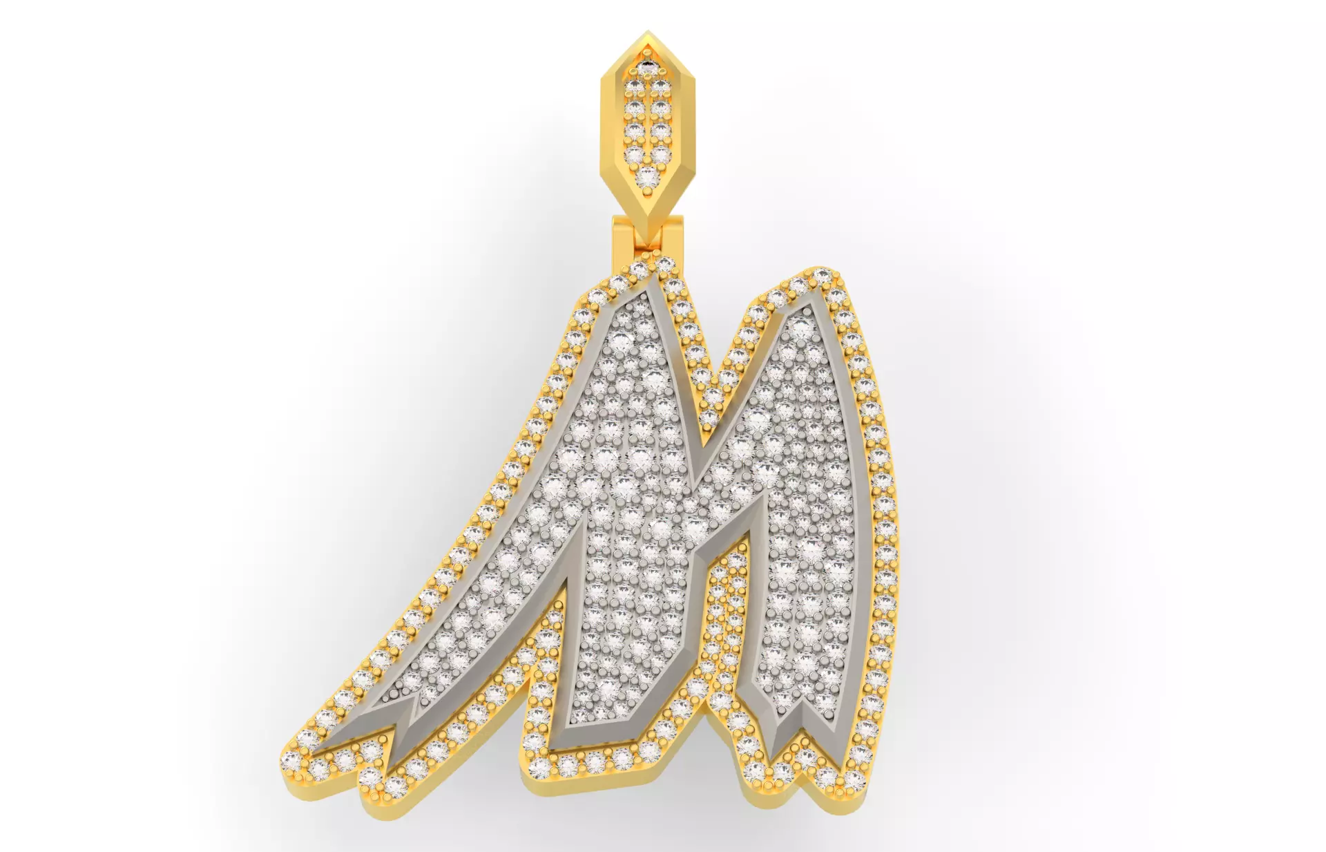 Sketch Font M 3D print model_0