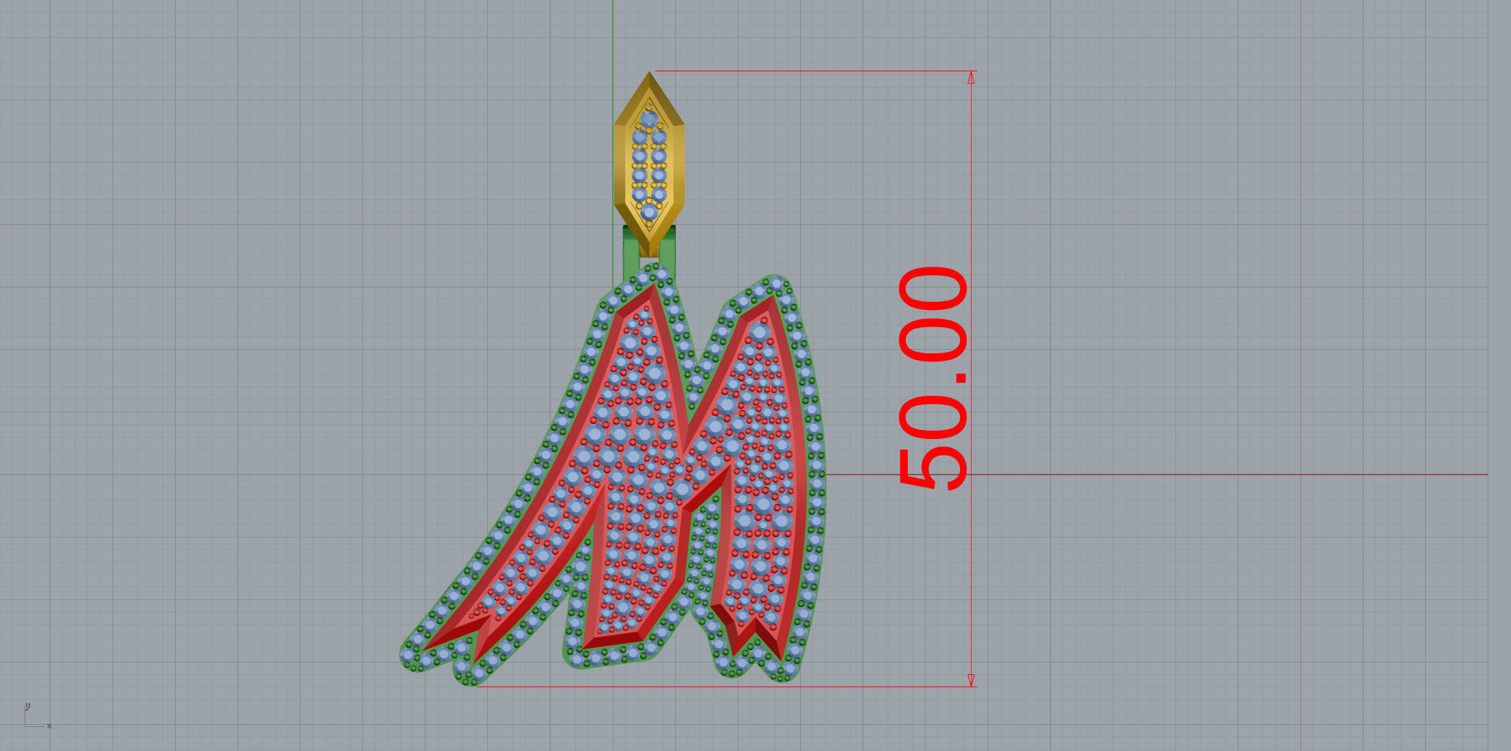 Sketch Font M 3D print model_8