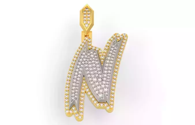 Sketch Font N 3D print model