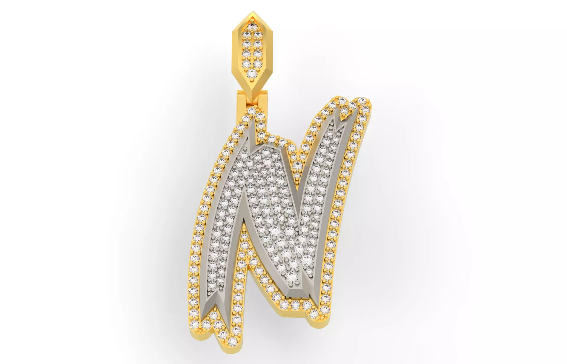 Sketch Font N 3D print model_0