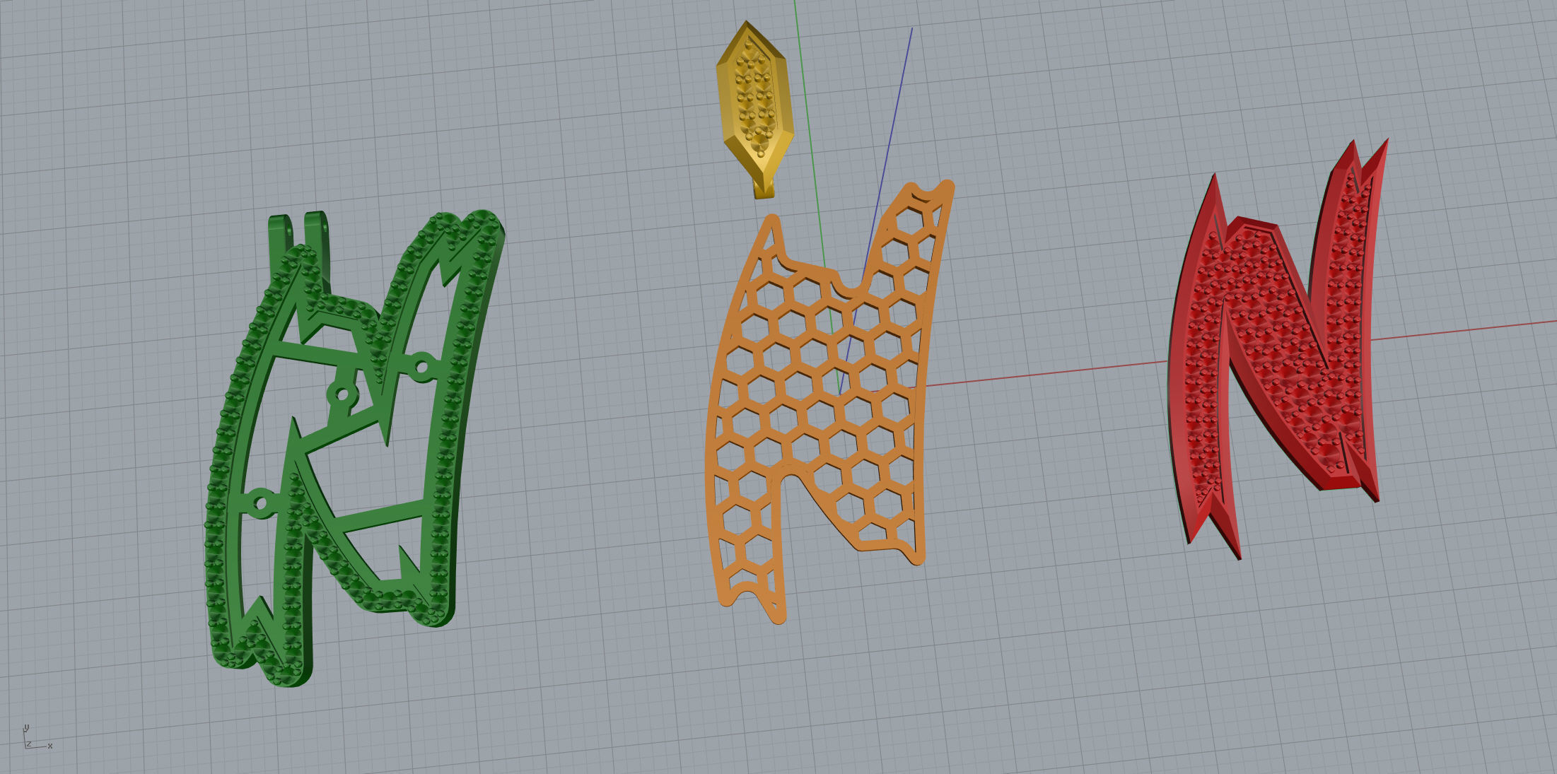 Sketch Font N 3D print model_6