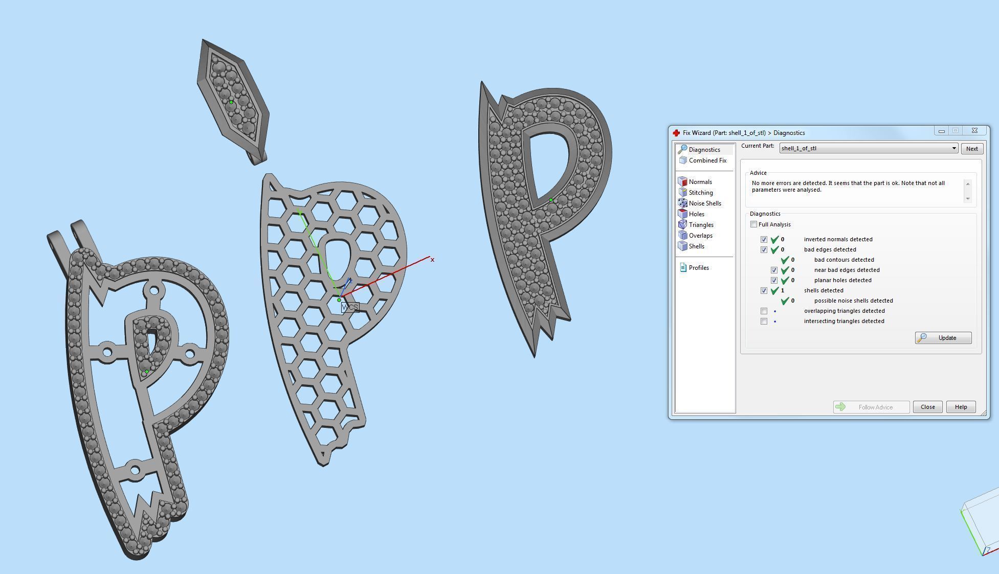 Sketch Font P 3D print model_2