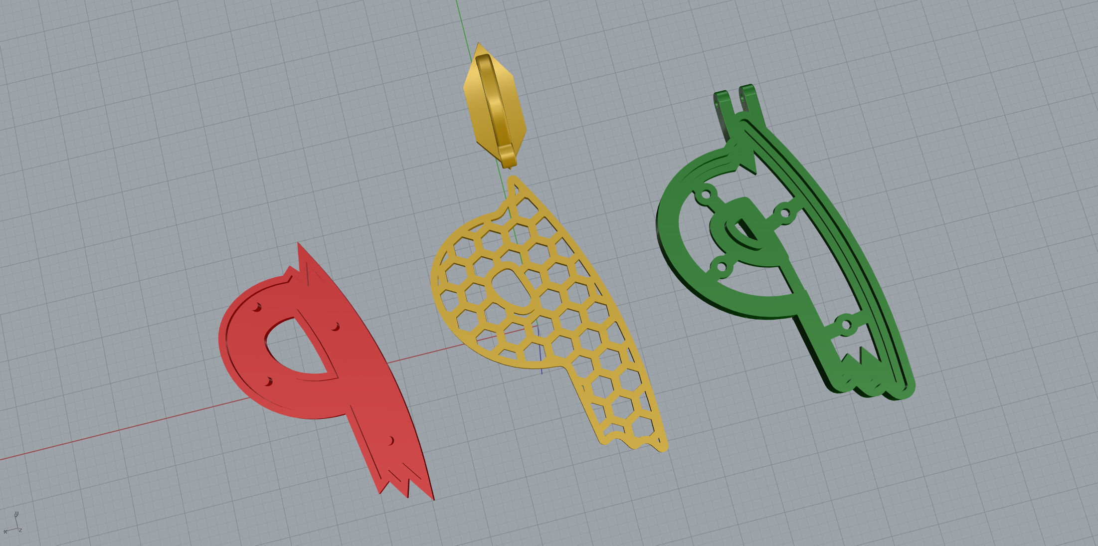 Sketch Font P 3D print model_10