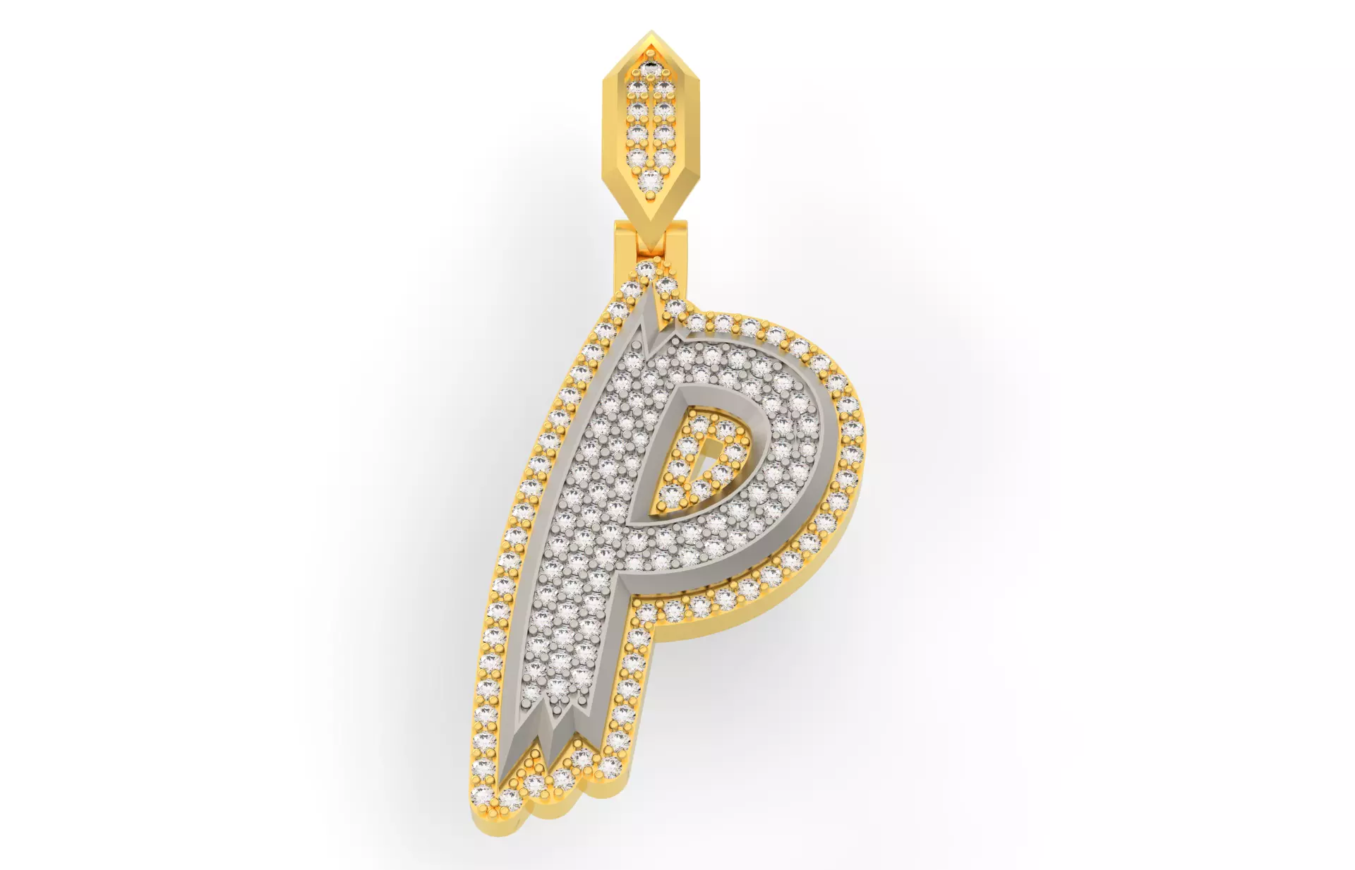 Sketch Font P 3D print model_0