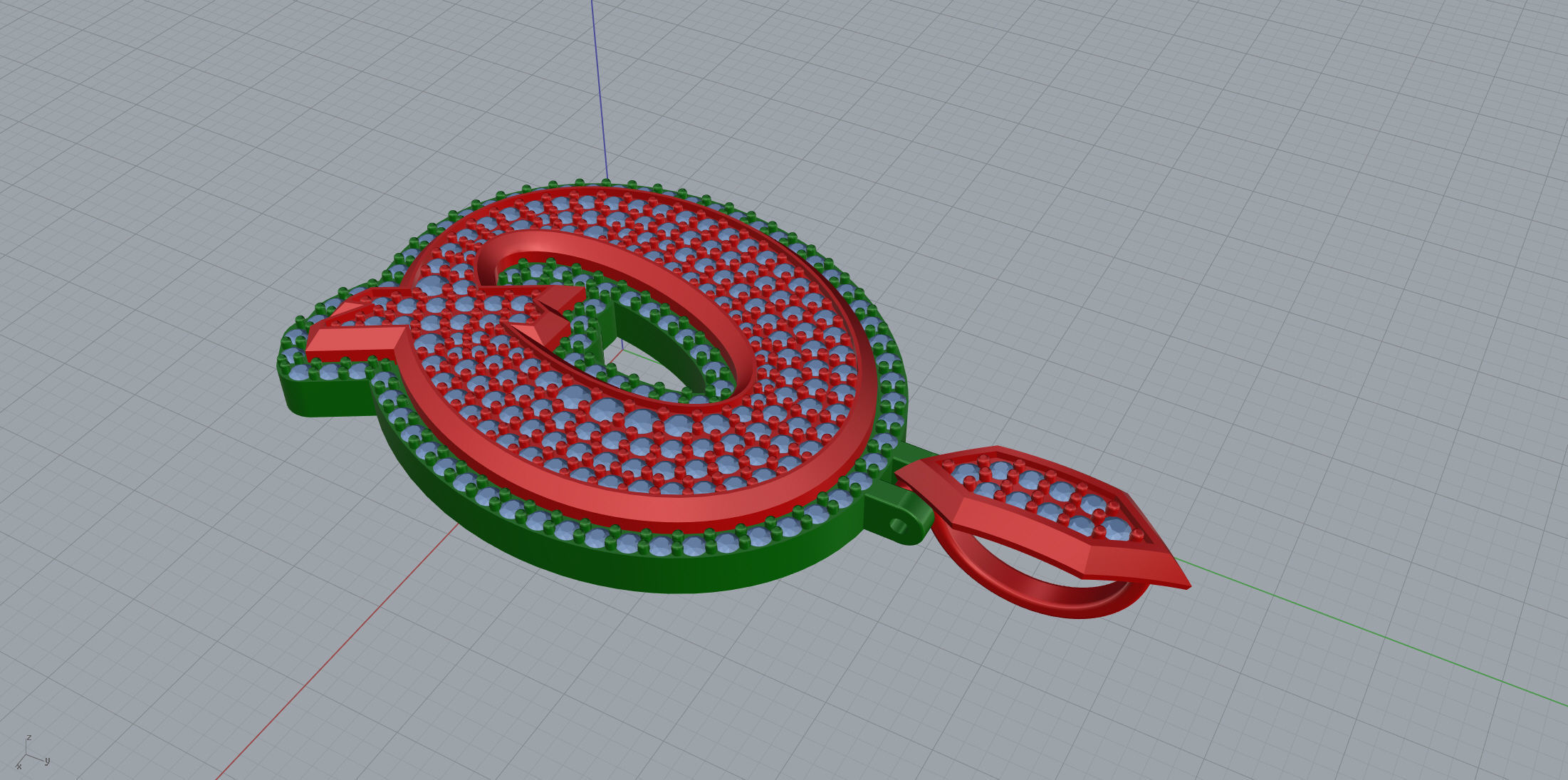 Sketch Font Q 3D print model_6