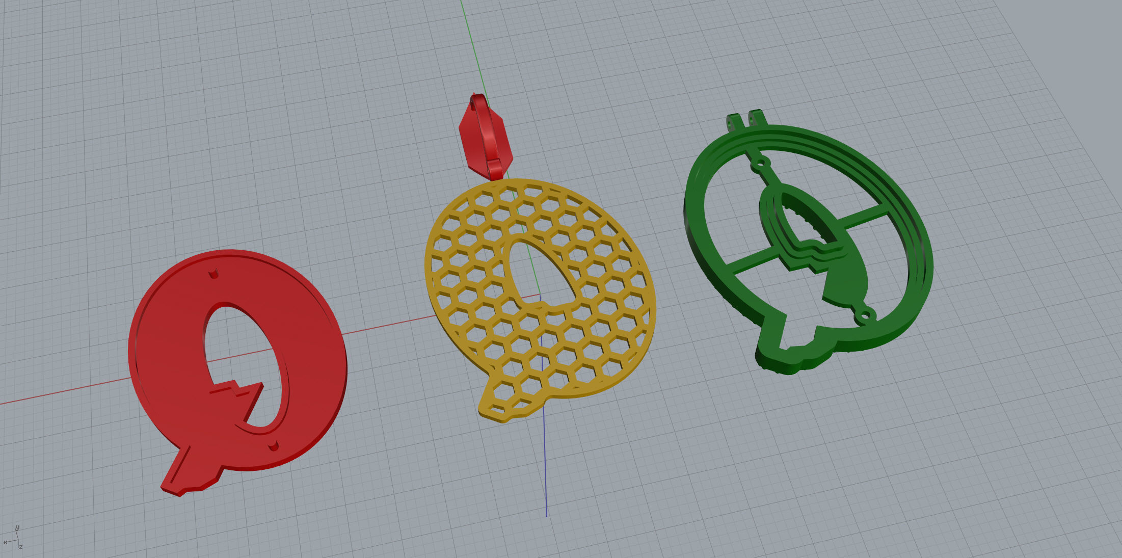 Sketch Font Q 3D print model_10
