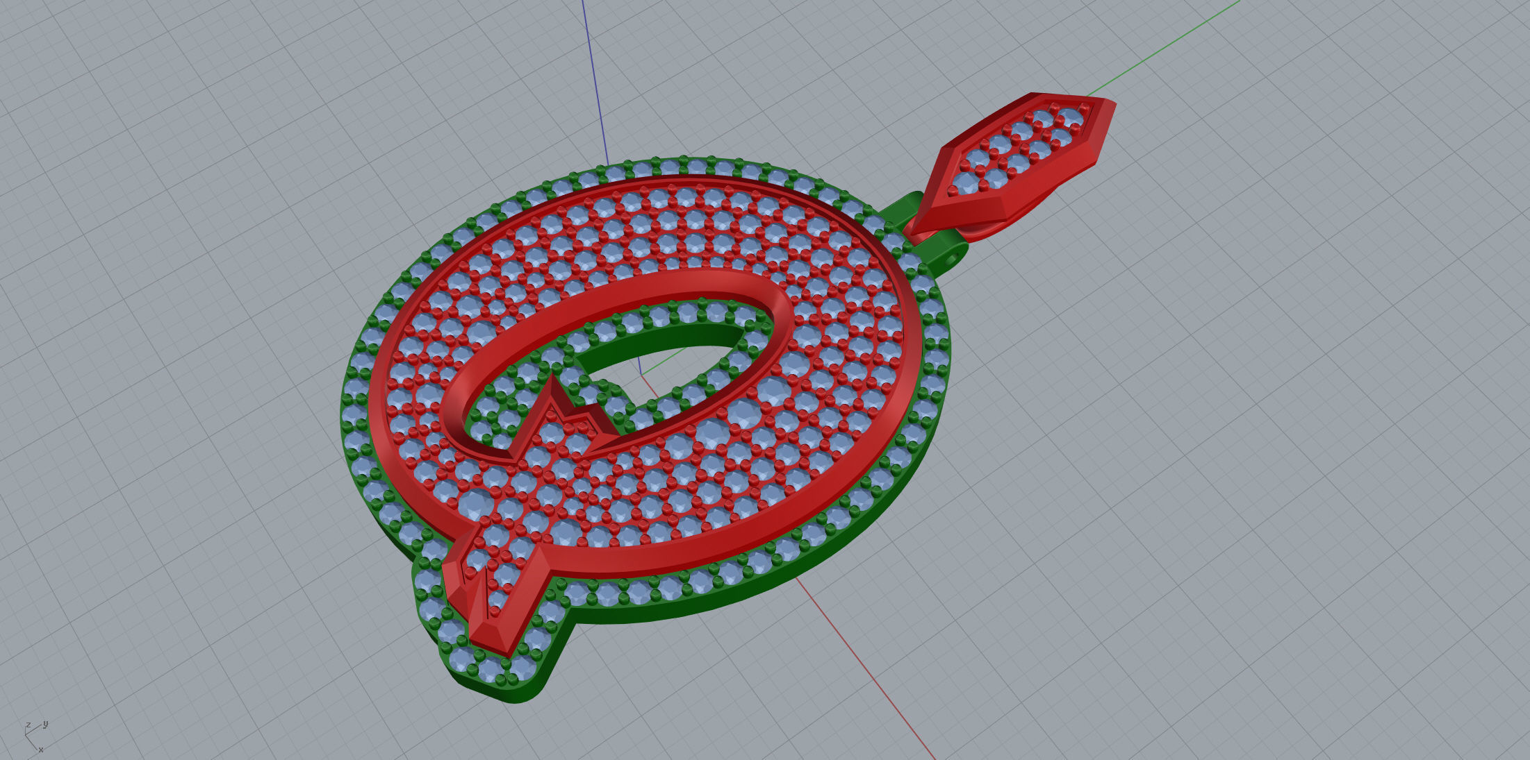 Sketch Font Q 3D print model_7