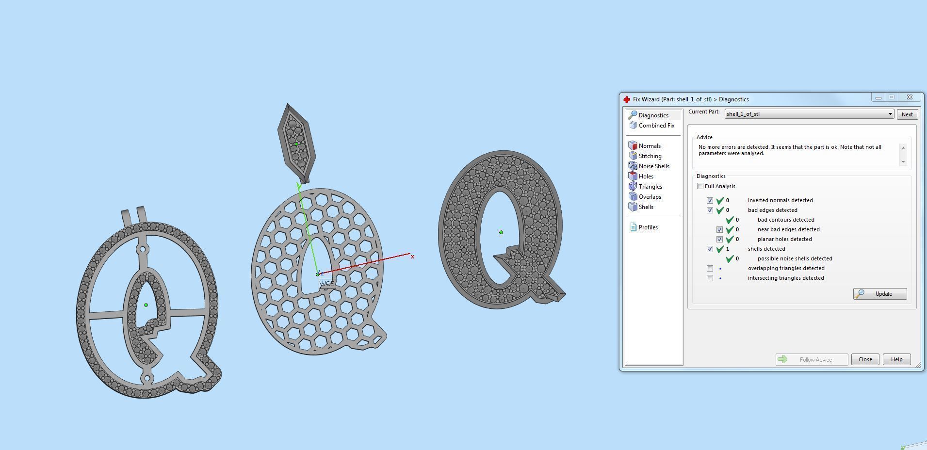 Sketch Font Q 3D print model_2