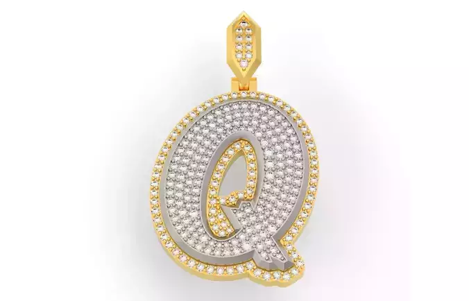 Sketch Font Q 3D print model