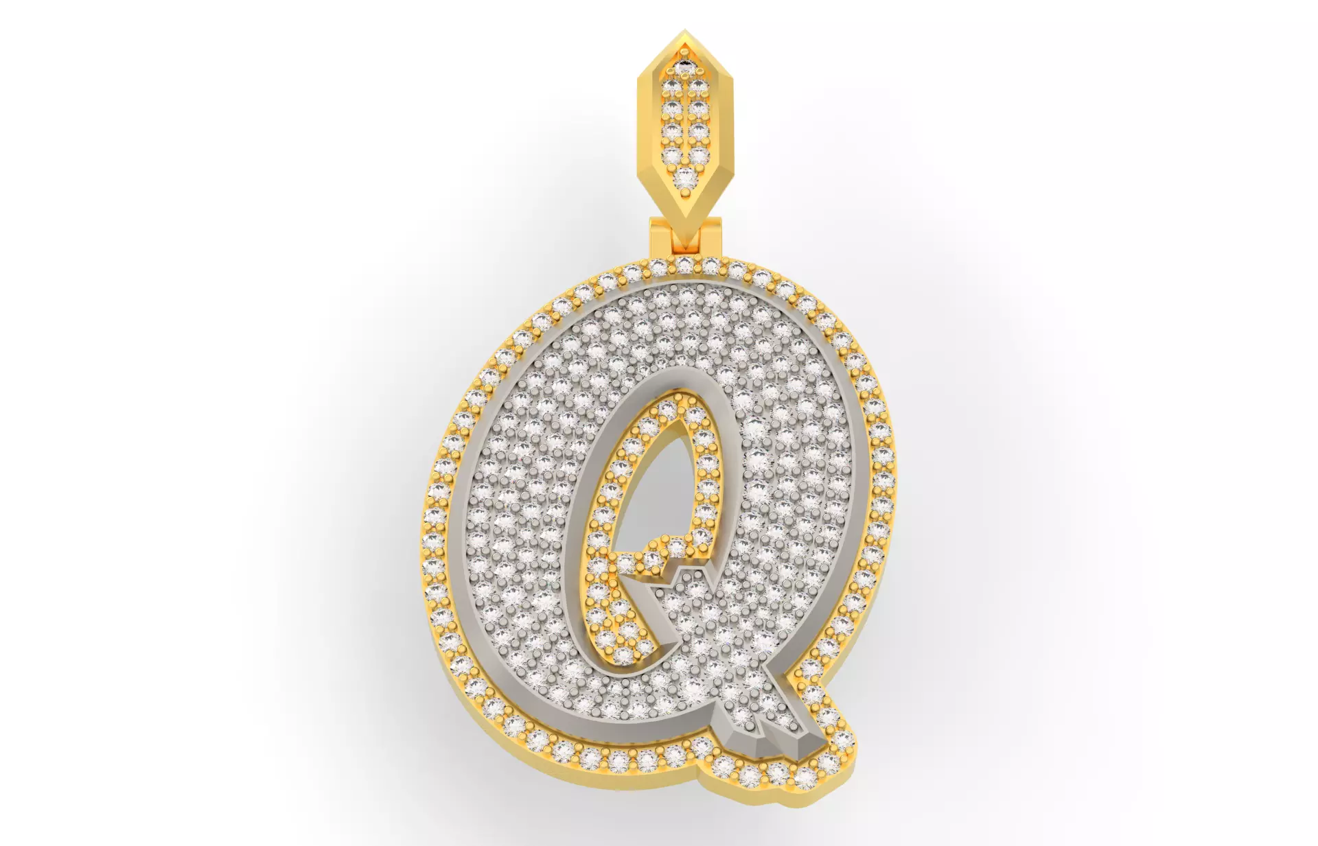 Sketch Font Q 3D print model_0