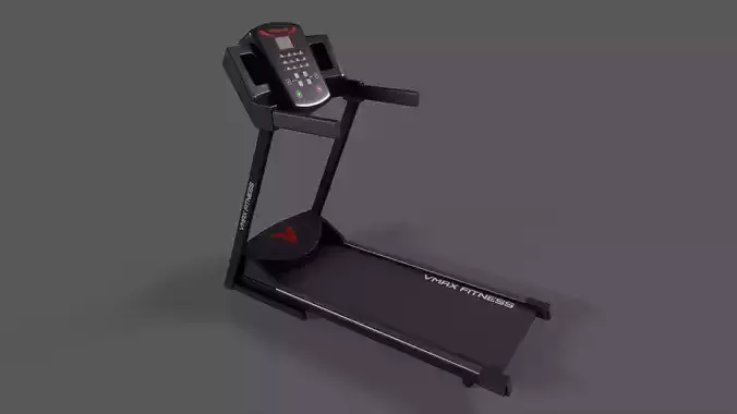PBR Gym Treadmill Fitness B Low-poly 3D model
