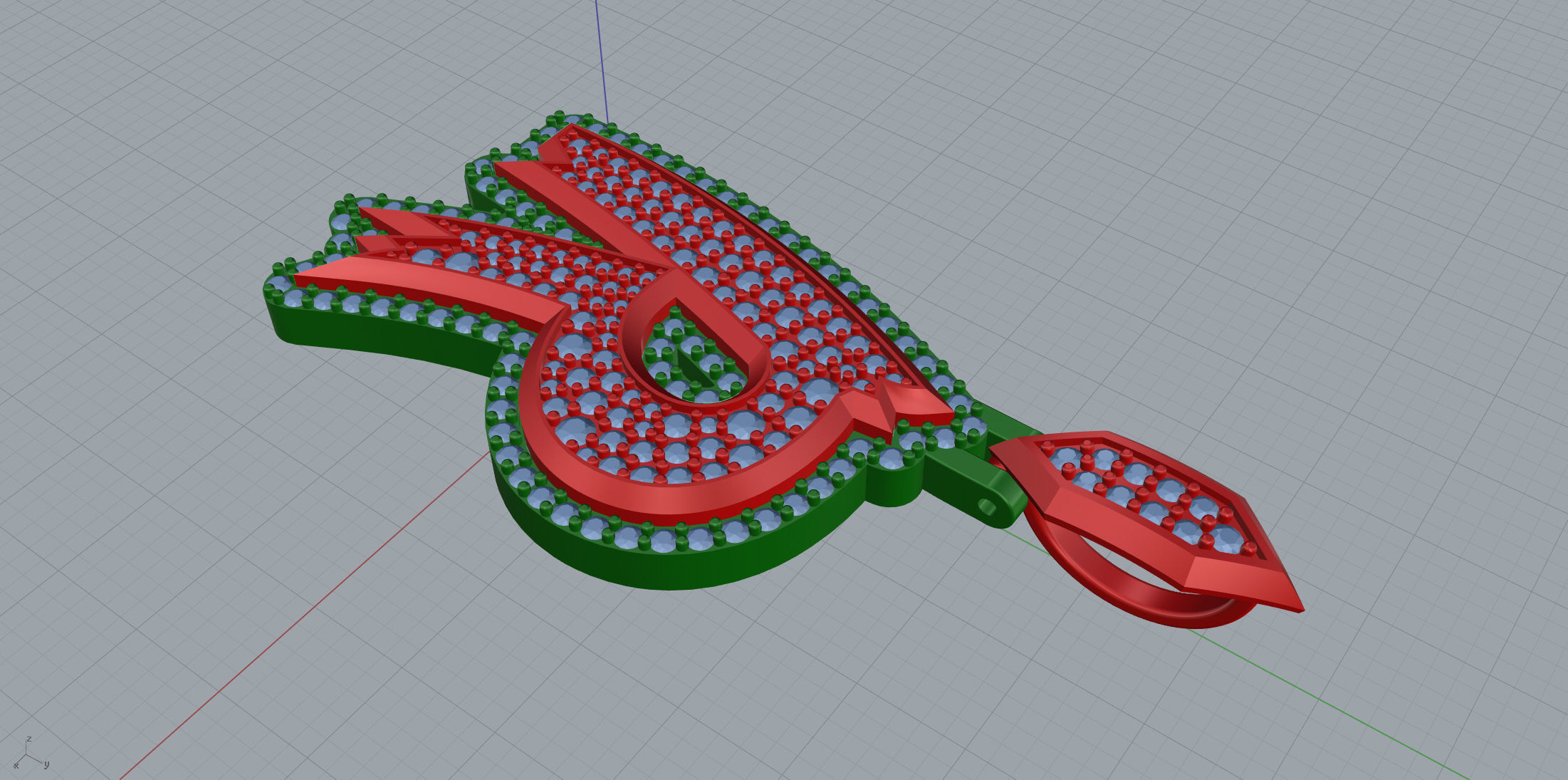 Sketch Font R 3D print model_6