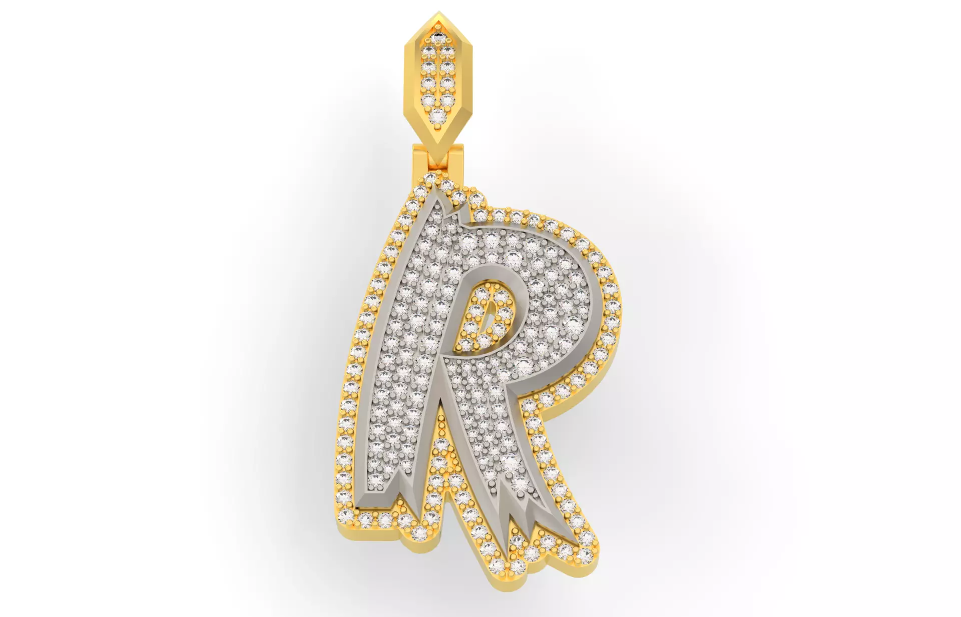 Sketch Font R 3D print model_0