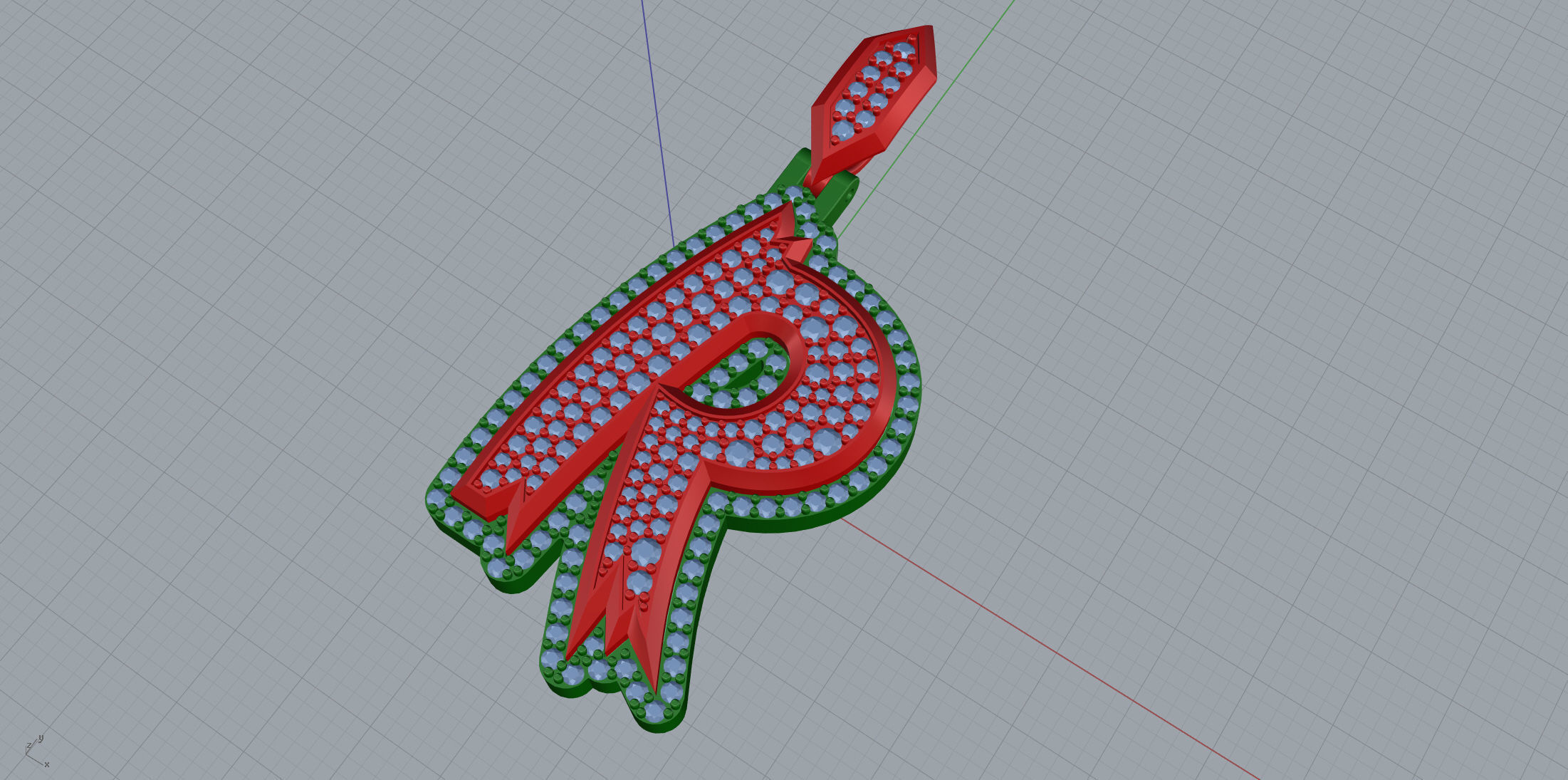 Sketch Font R 3D print model_7