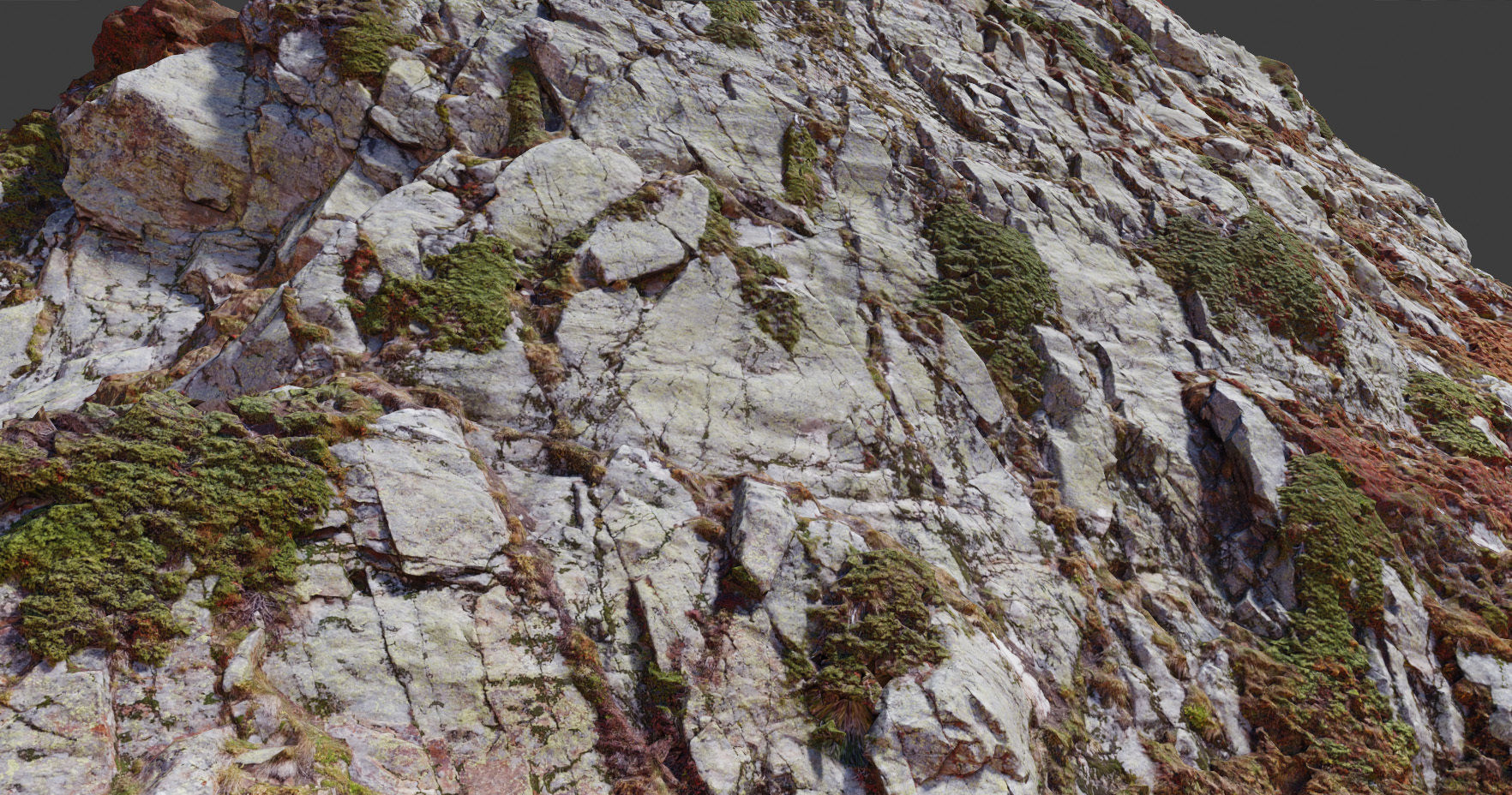 PBR Mountain Cliff  Slab Alps Scan Low-poly 3D model_9