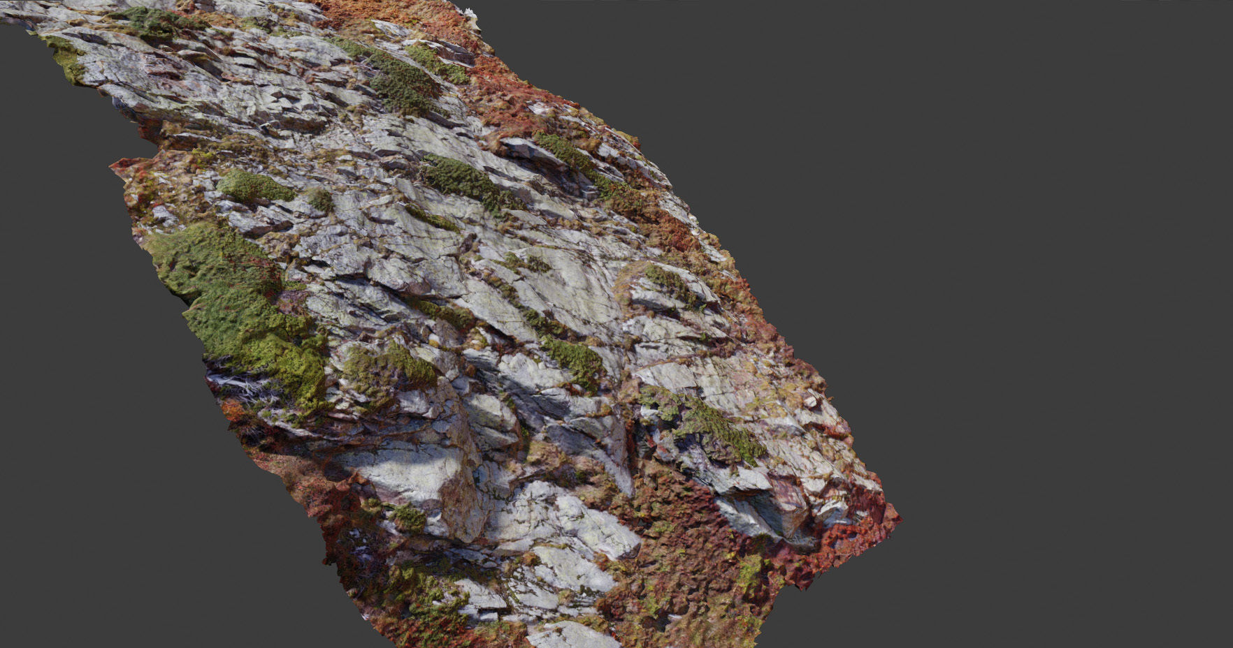 PBR Mountain Cliff  Slab Alps Scan Low-poly 3D model_11