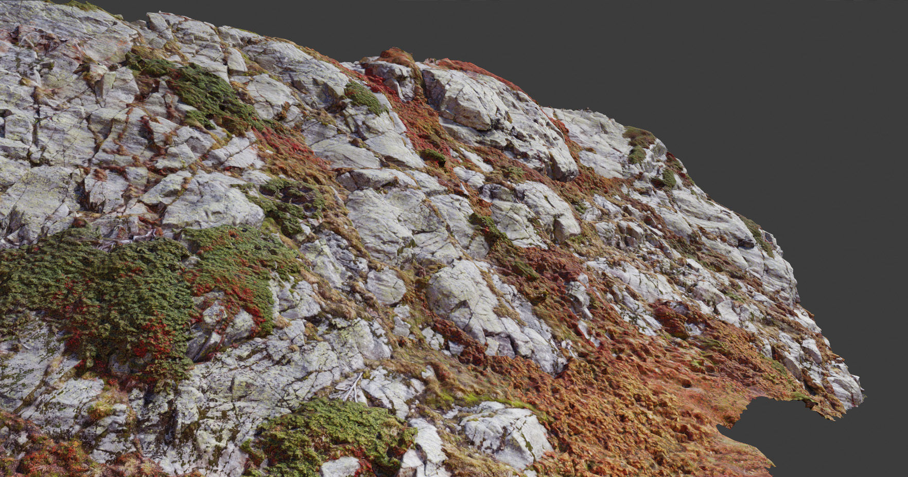 PBR Mountain Cliff  Slab Alps Scan Low-poly 3D model_6